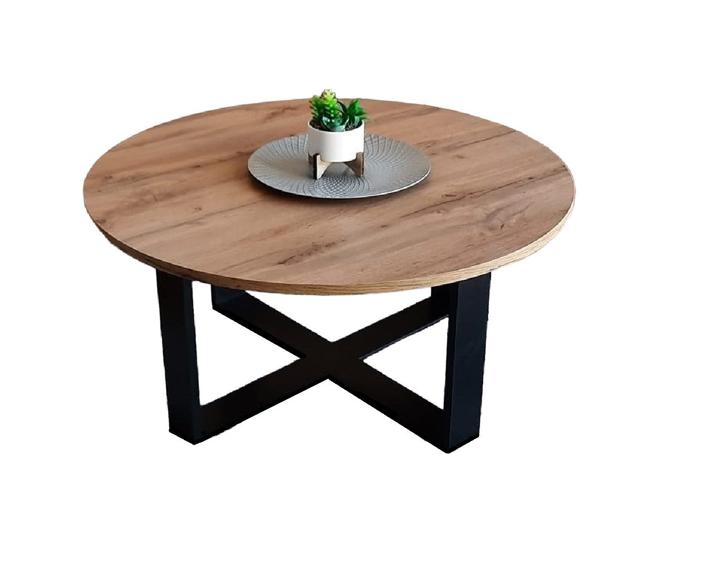 designimpex Couchtisch Design DA-333 rund Wohnzimmertisch günstig online kaufen