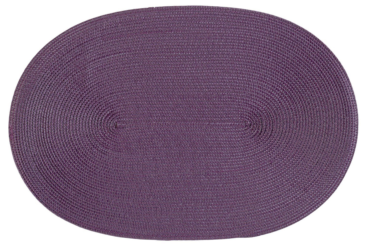 Platzset Platzset oval ca. 45x30 cm Bast Optik Platzdeckchen Tischset geflochte