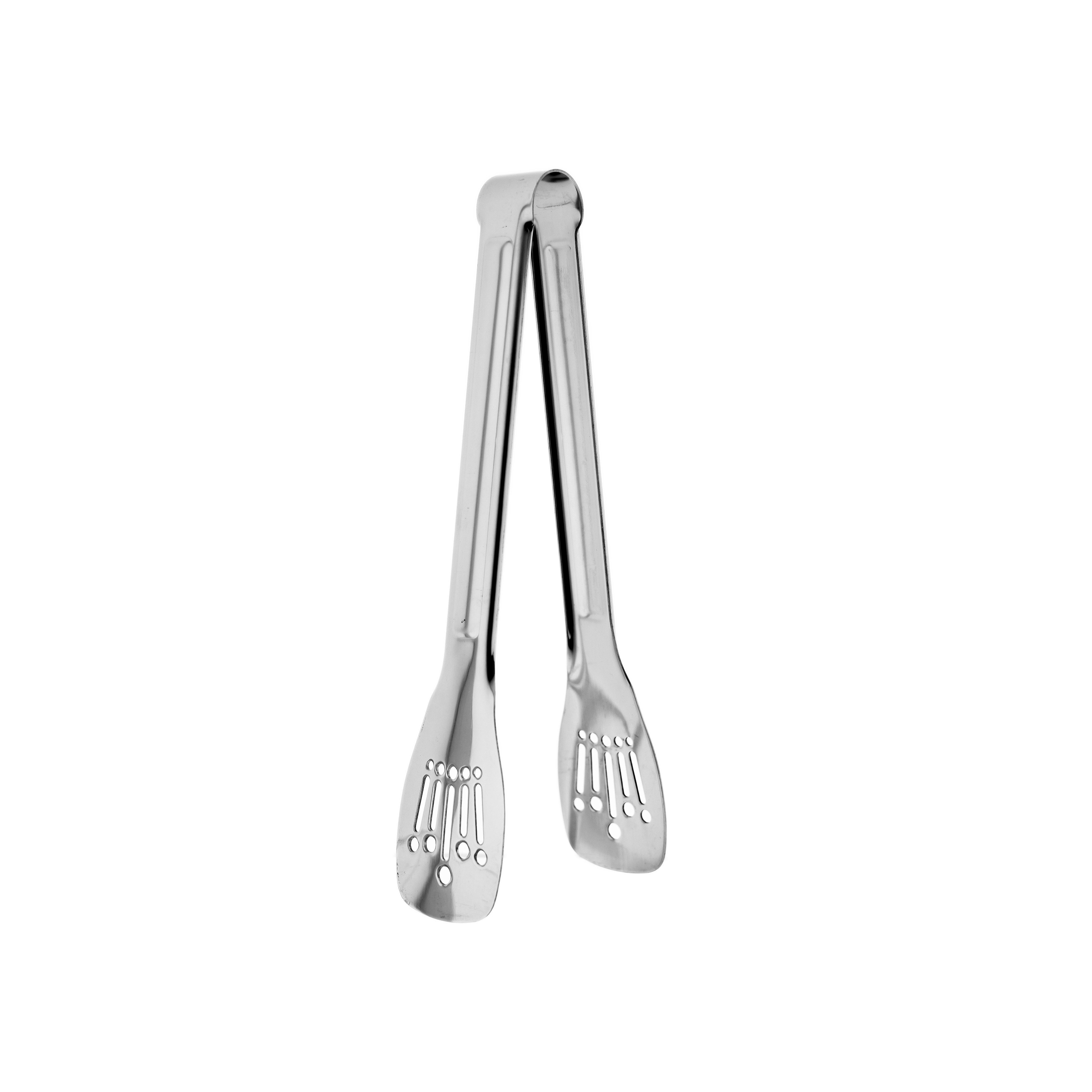 Servierzange 24 cm aus Edelstahl für Salat, Buffet & Küche - Silber