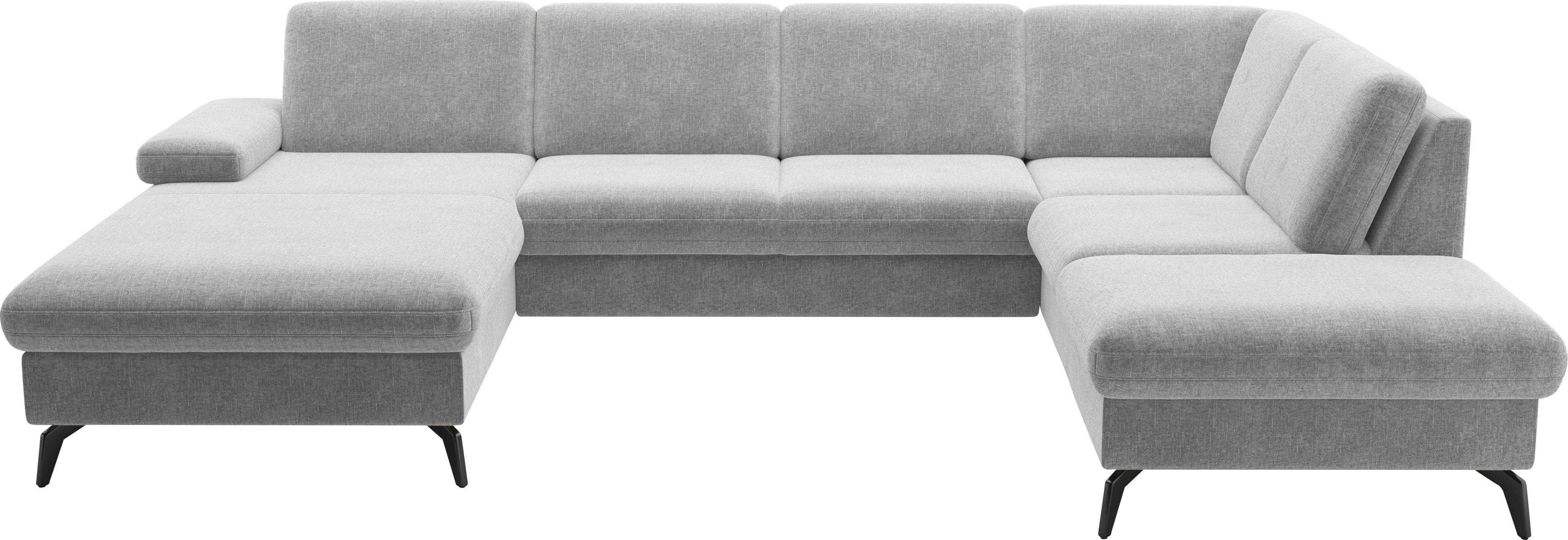 sit&more Wohnlandschaft Morris Jubi U-Form, B: 300 cm, mit Armteilfunktion & 1 Zierkissen, optional Schlaffunktion