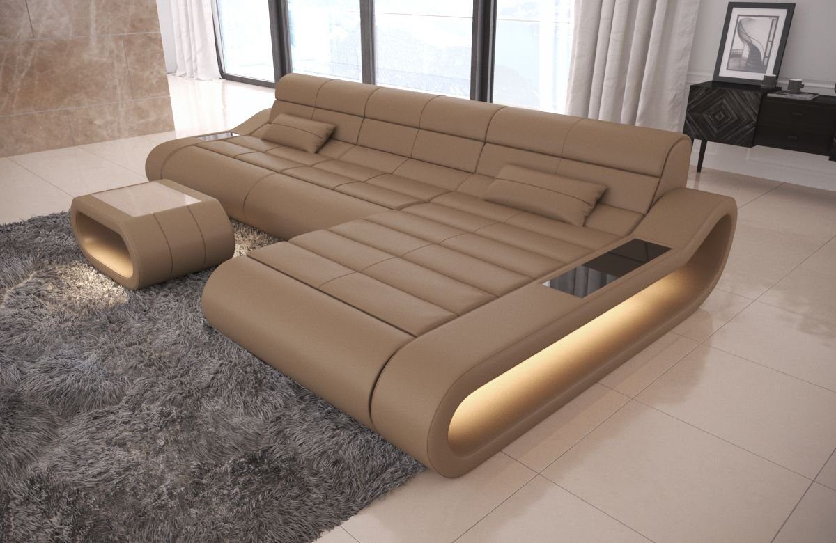 Sofa Dreams Ecksofa Ledercouch Ledersofa Concept günstig online kaufen