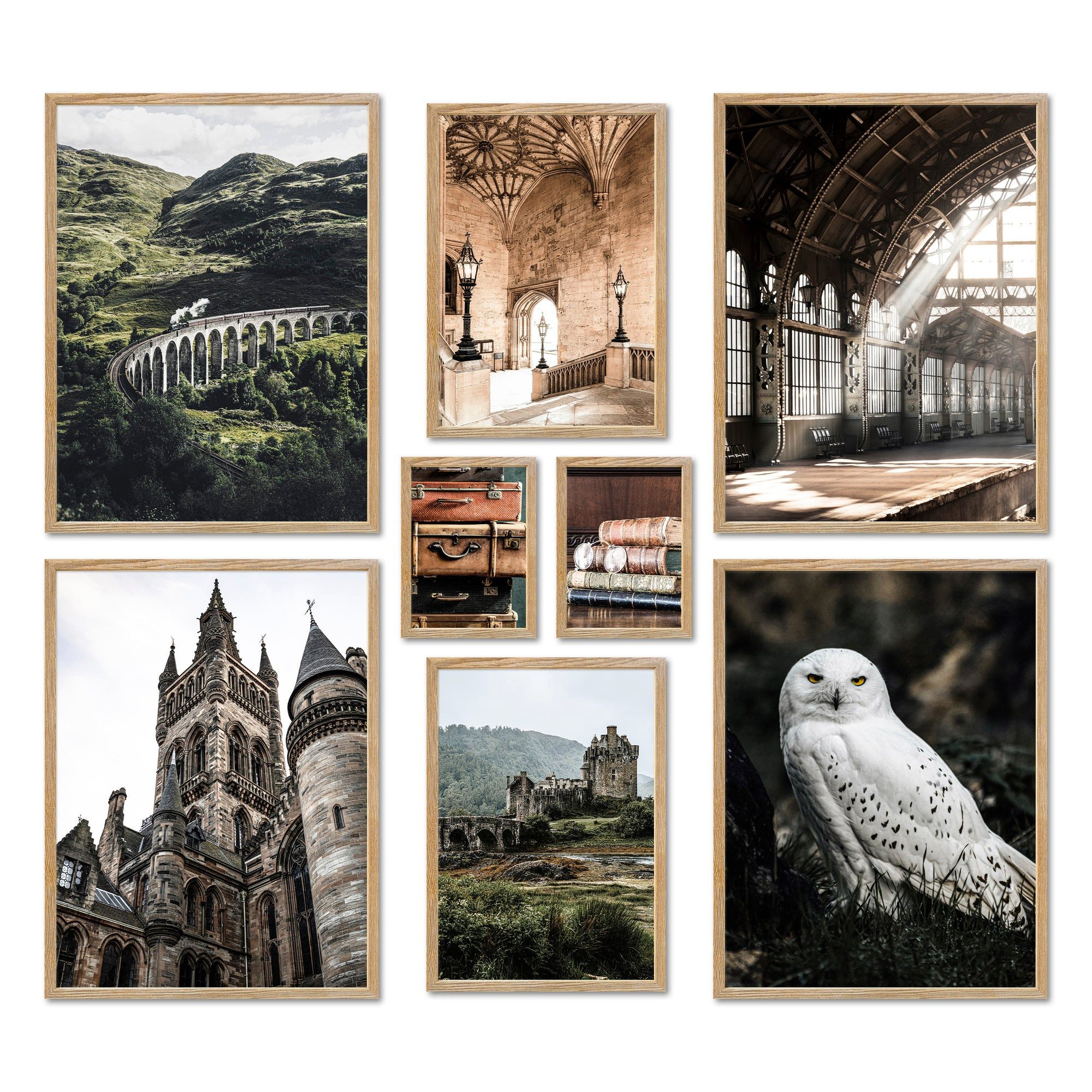 Bilder-Collage Poster Set - POTTERHEAD - Deko Wandbilder film, grün, harry potter, po