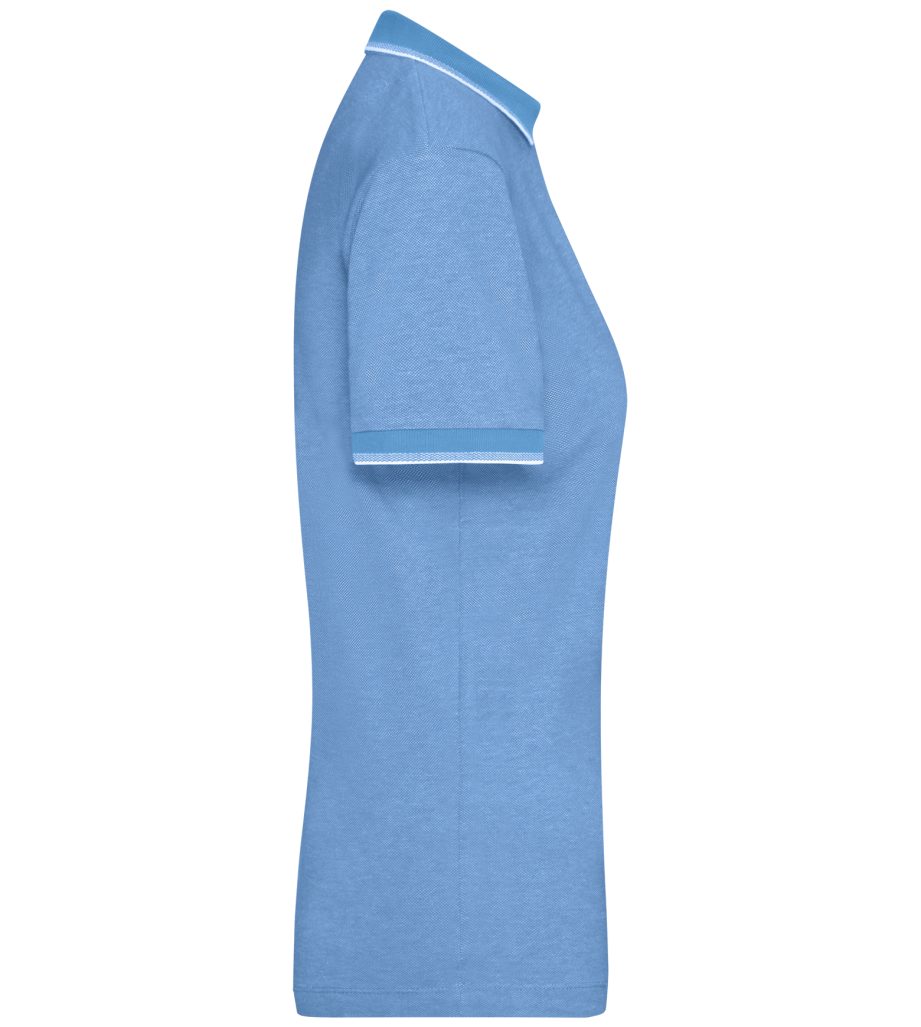 James & Nicholson Poloshirt Doppelpack Damen Polo in trendiger bicolor-Optik Ladies' Polo JN703 (Spar-Set, 2er-Pack) Hochwertiger, fein strukturierter Piqué – Bild 4 von 5