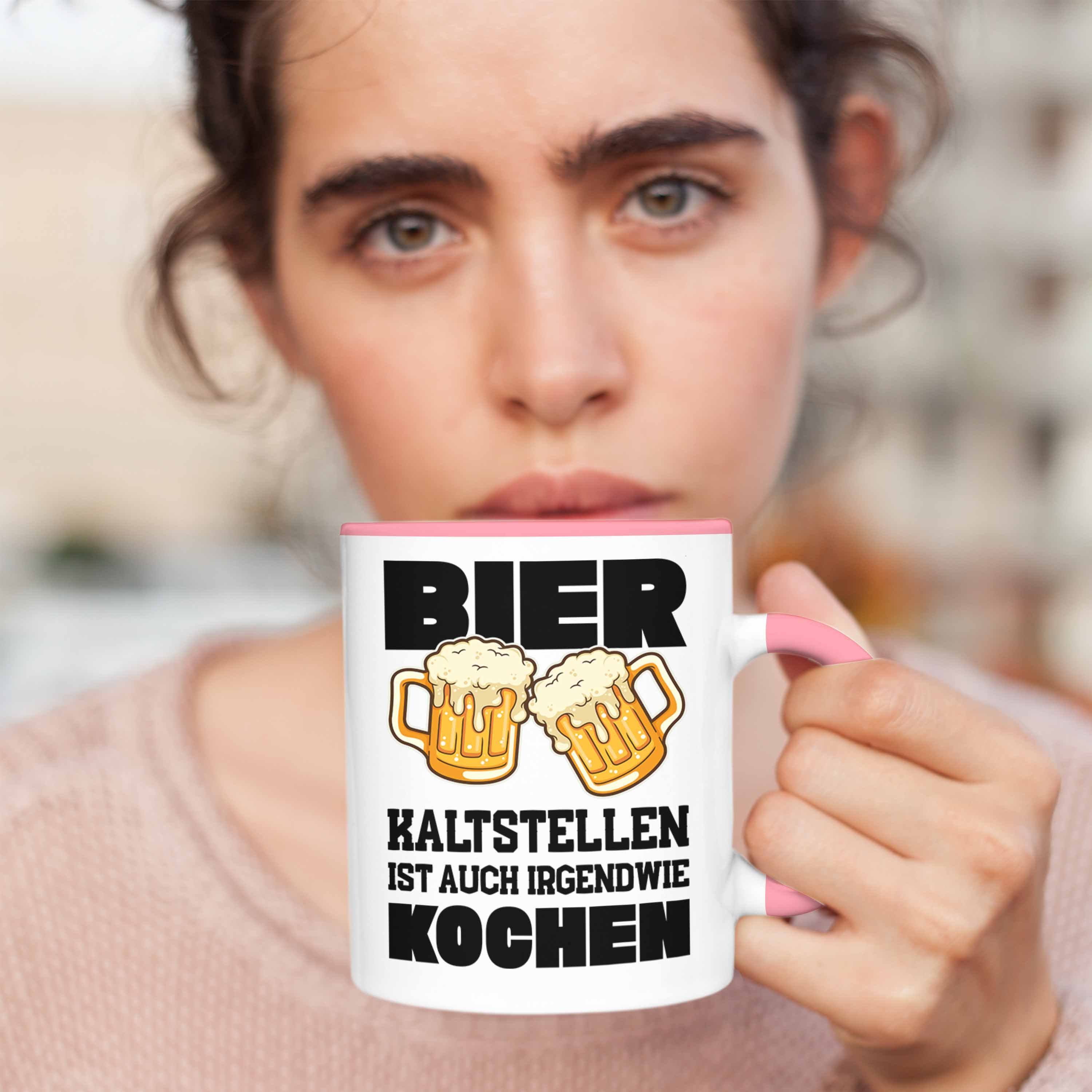 Trendation Rosa Spruch Tasse Vater - Party Männer Tasse Saufen Trendation Spruch Lustiger Lustiger Bier