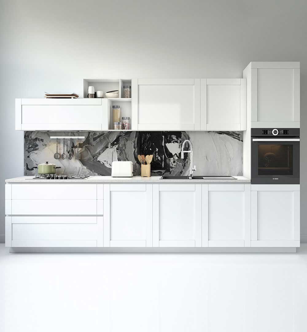 MyMaxxi Dekorationsfolie Küchenrückwand Marmor schwarz selbstklebend  Spritzschutz Folie