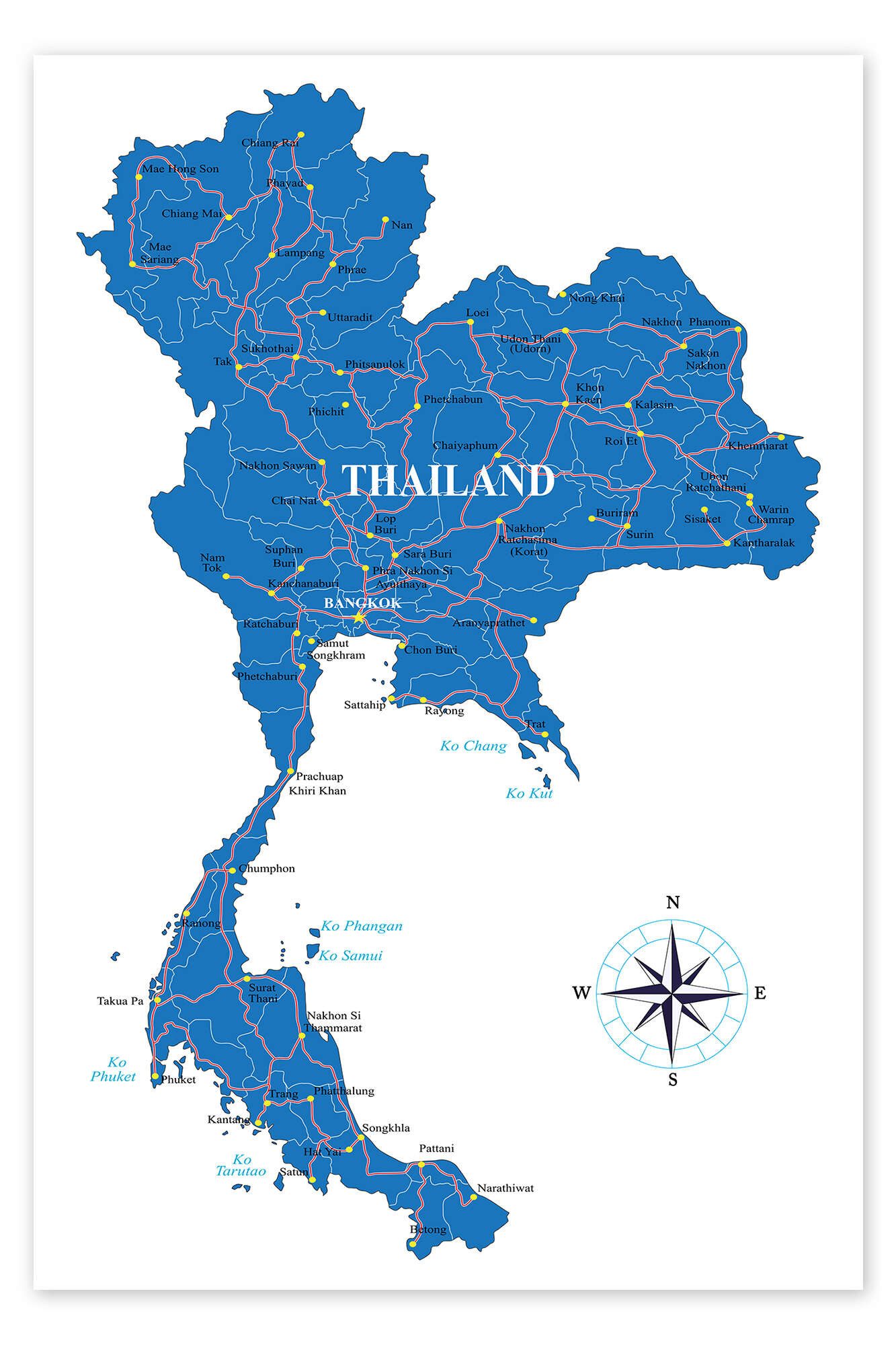 Posterlounge Wandbild Thailand, Editors Choice, erhältlich als Poster, Leinwandbild, Wandsticker oder Acrylglasbild