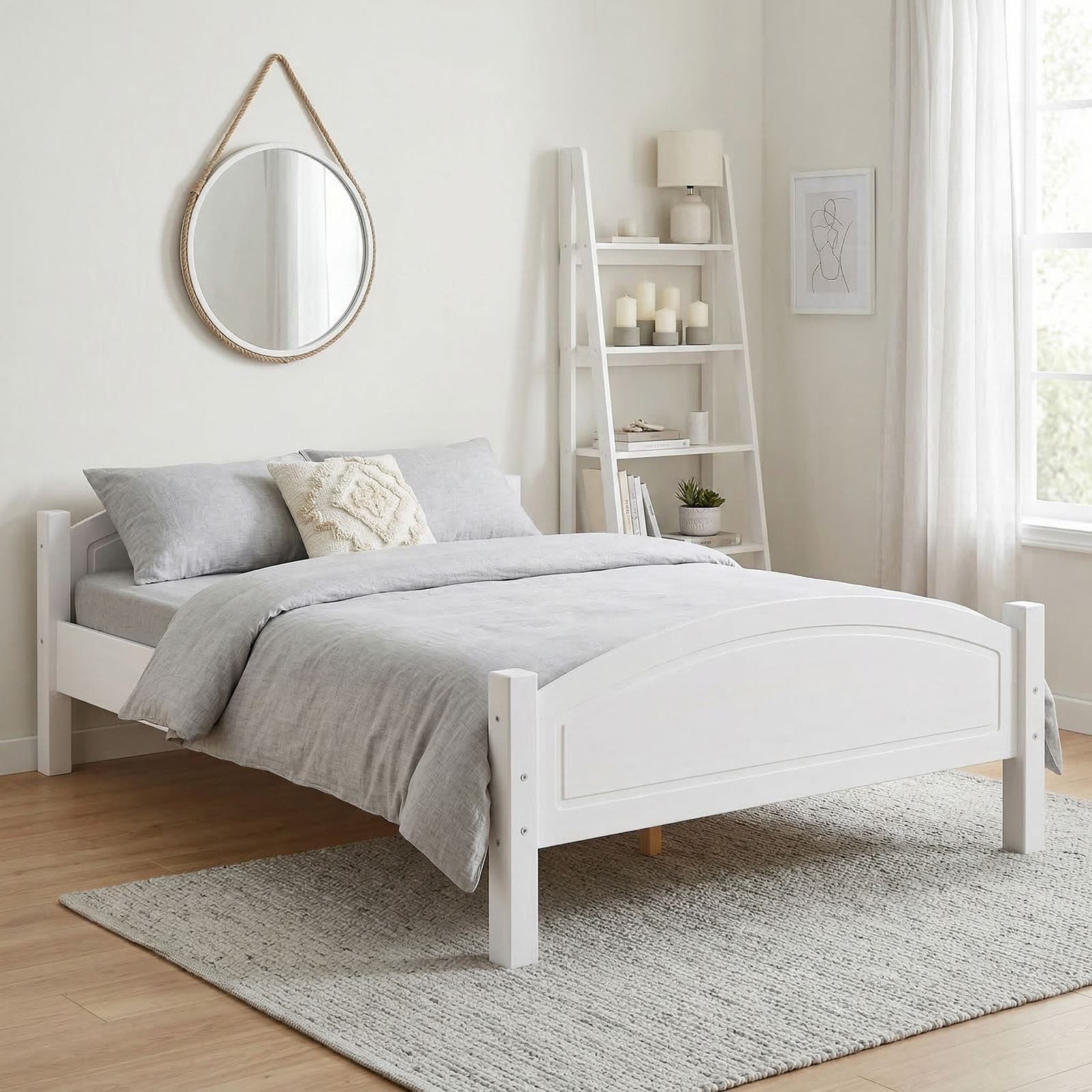 IDIMEX Massivholzbett FLIMS, Massivholzbett Bettgestell Landhausbett Doppelbett Einzelbett Kiefer
