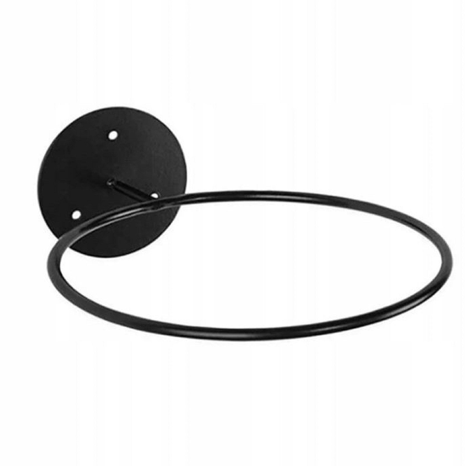 QLS Basketballständer 1 Stück, Ballhalterung Wandmontiert aus Metall für 1 Ball Schwarz