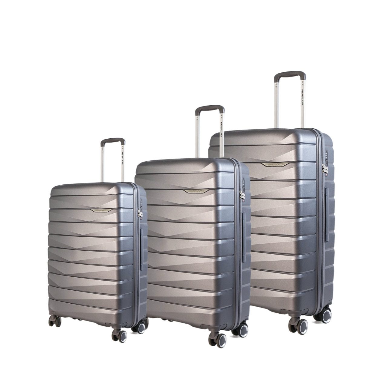 NEWCOM Hartschalen-Trolley Hartschalenkoffer / PP Reisekoffer günstig online kaufen