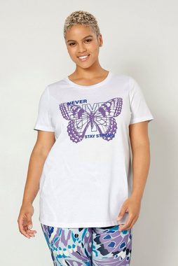 Angel of Style Rundhalsshirt T-Shirt Schmetterling Rundhals Halbarm
