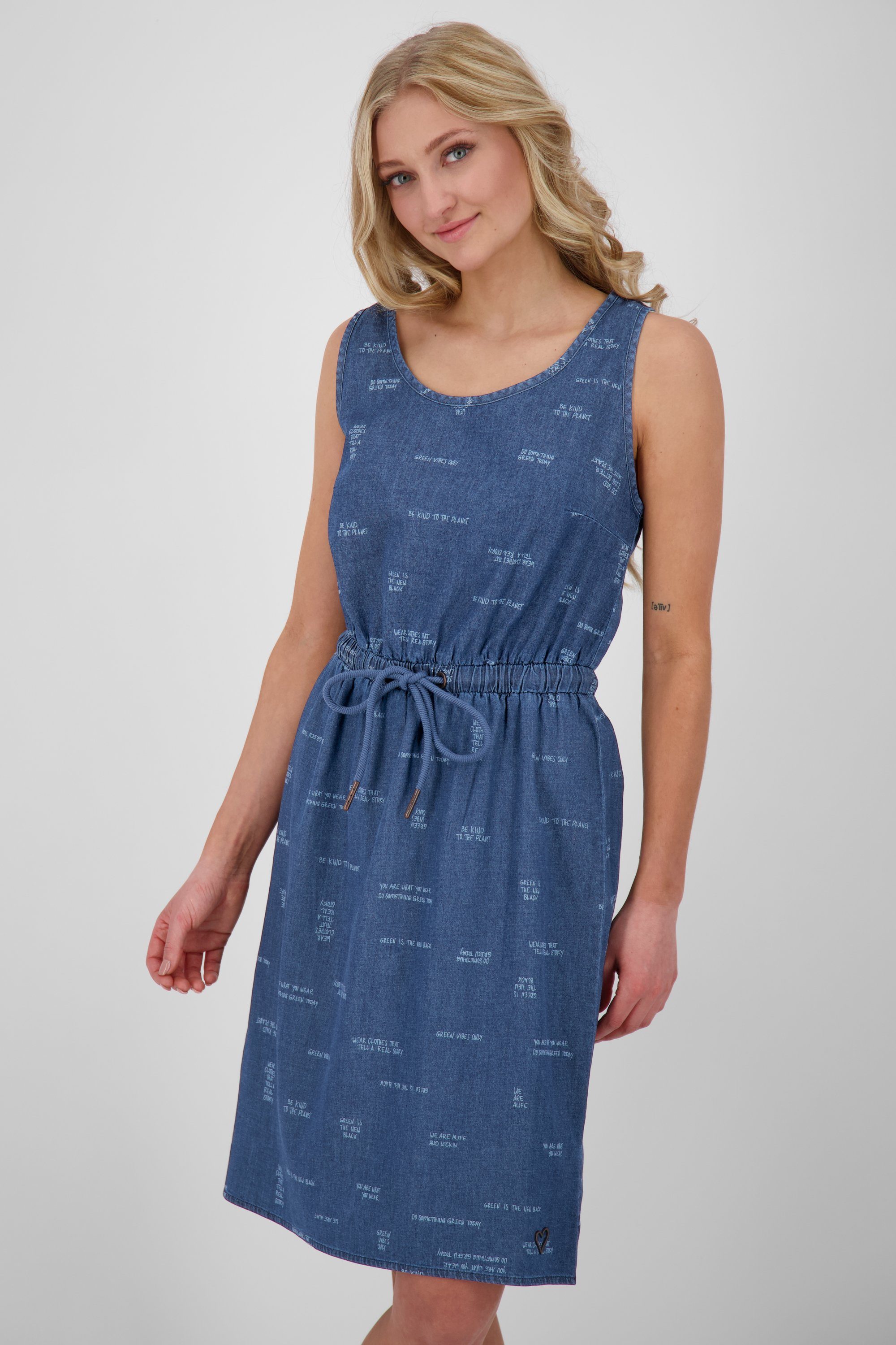 Jerseykleid denim & dark Sommerkleid, Alife Damen Kleid Dress DojaAK Kickin