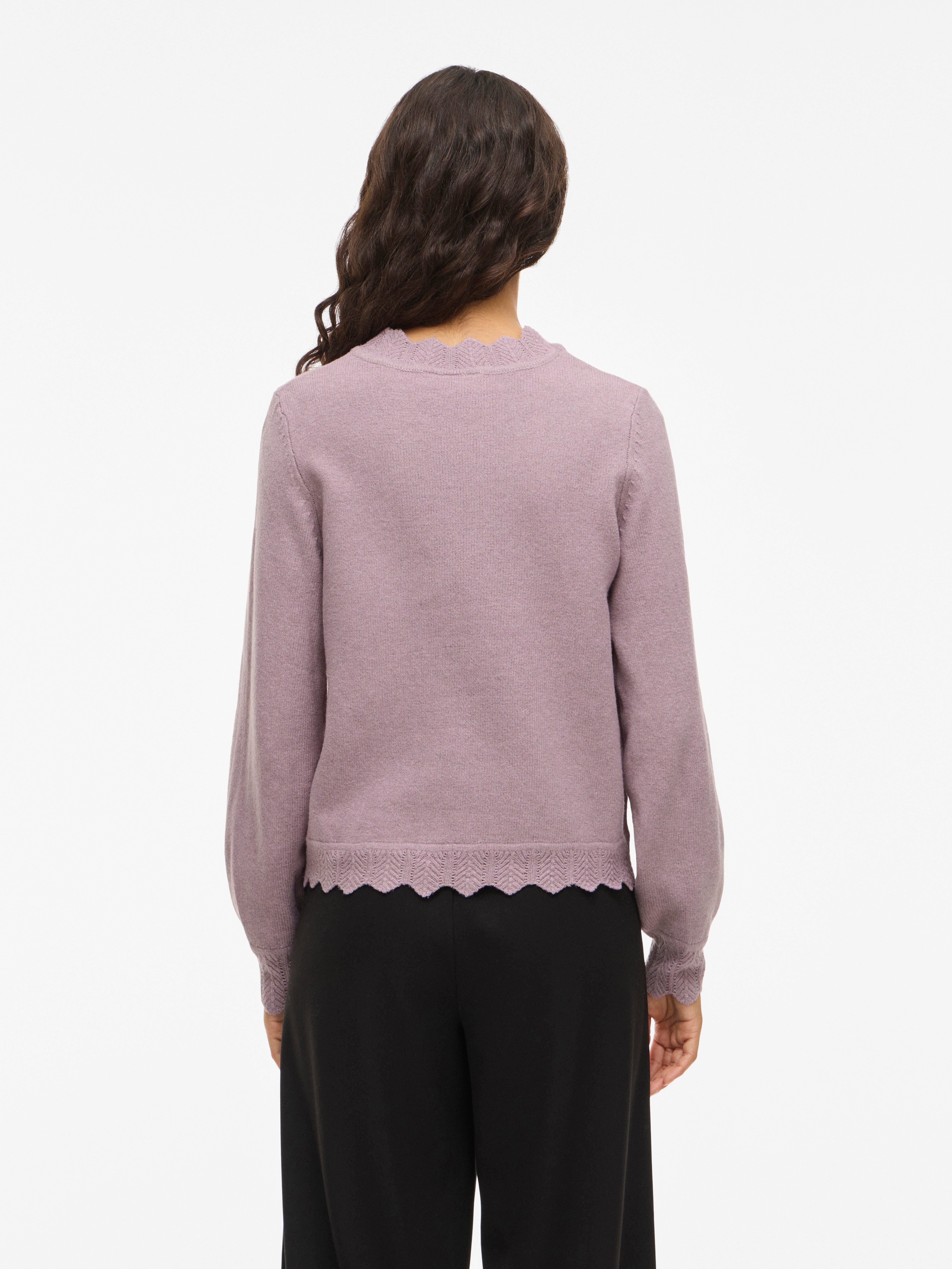 Vila Strickpullover VINIKOLINA O-NECK L/S KNIT TOP - NOOS günstig online kaufen