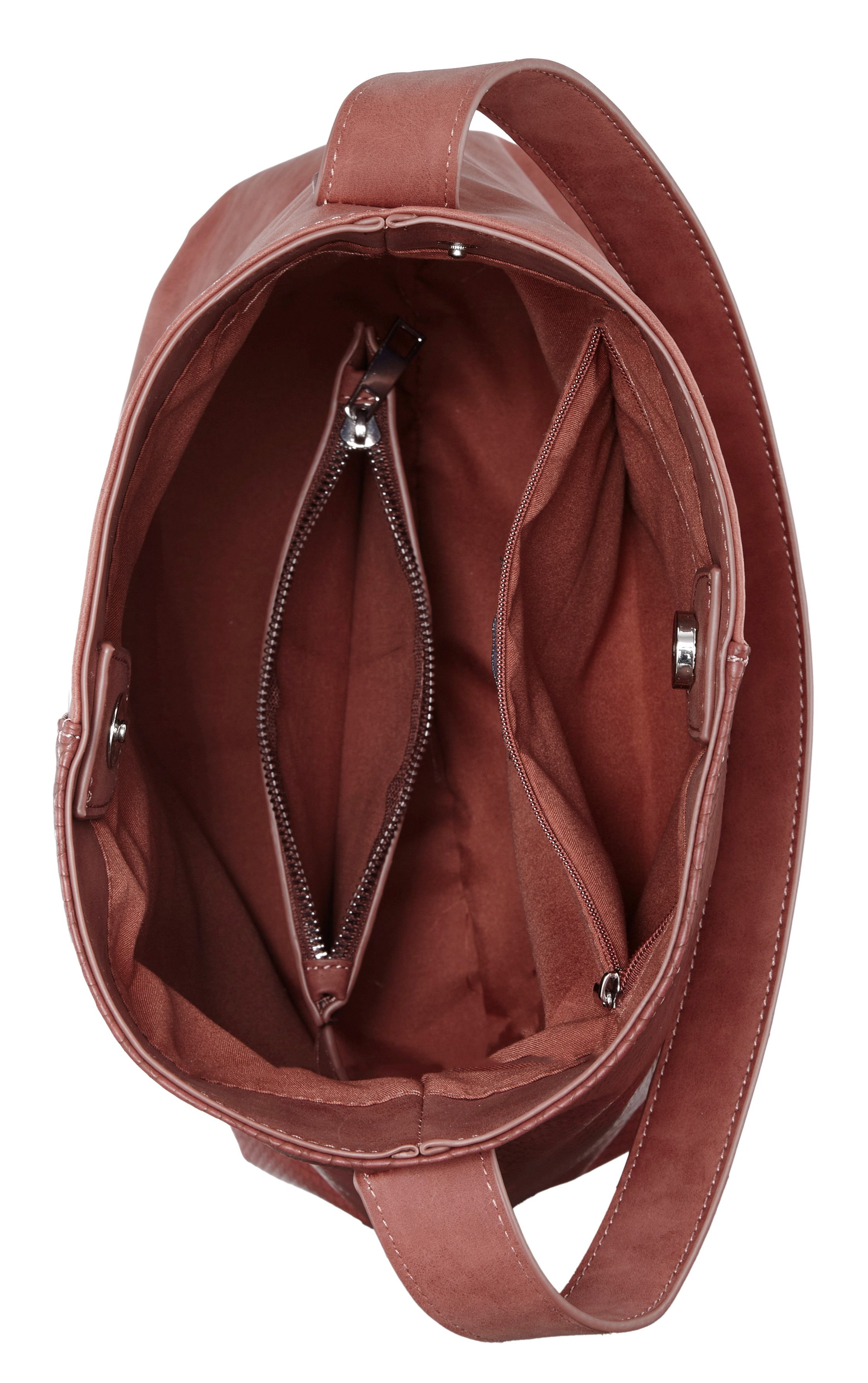 Vivance Shopper Schultertasche, Handtasche, Einkaufstasche, Damentasche (2-tlg), mit kleiner herausnehmbarer Innentasche VEGAN