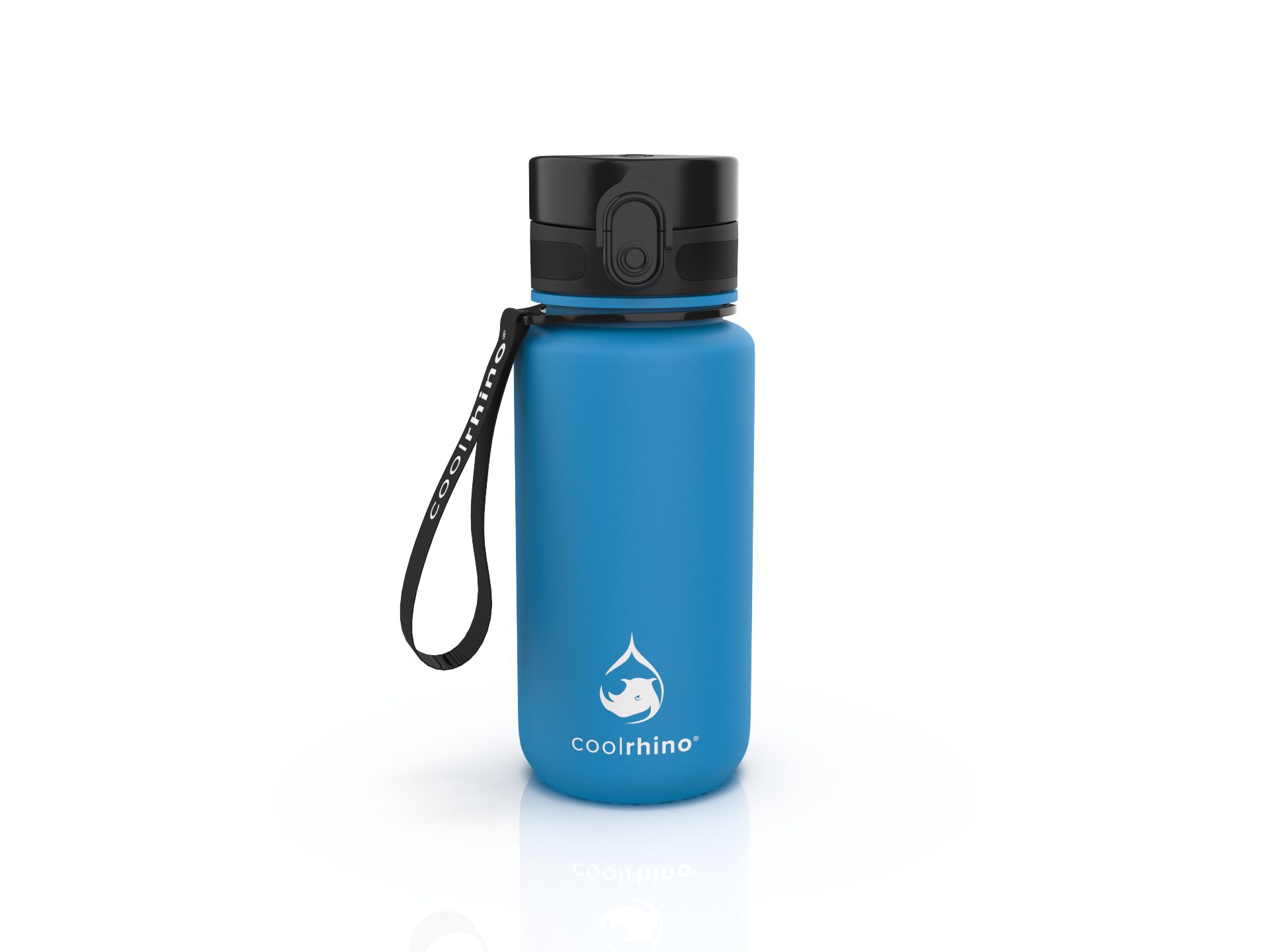 coolrhino Trinkflasche rhinoSport Tritan Sportflasche 350 ml, 650 ml, 1 liter, 1,5 l, Wasserflasche auslaufsicher für Sport, Outdoor, Schule und Fahrrad