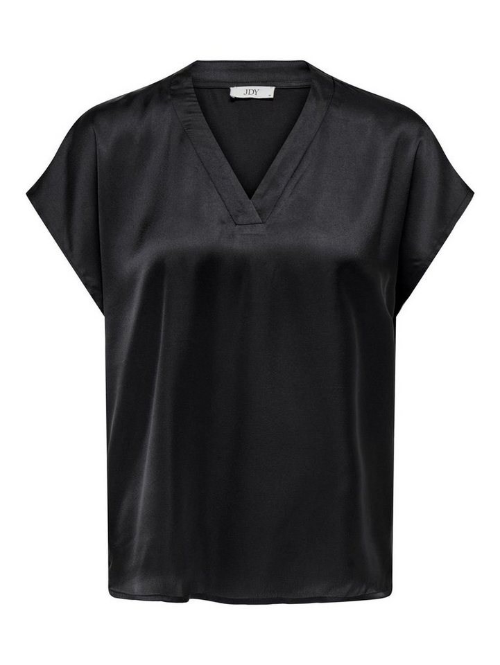 JACQUELINE de YONG T-Shirt Kurzarm Bluse V-Ausschnitt Business T-Shirt  JDYFIFI 5384 in Schwarz-2