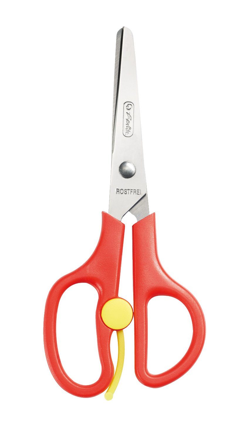 Herlitz Haushaltsschere Herlitz Bastelschere / 13cm / rund / Farbe: rot