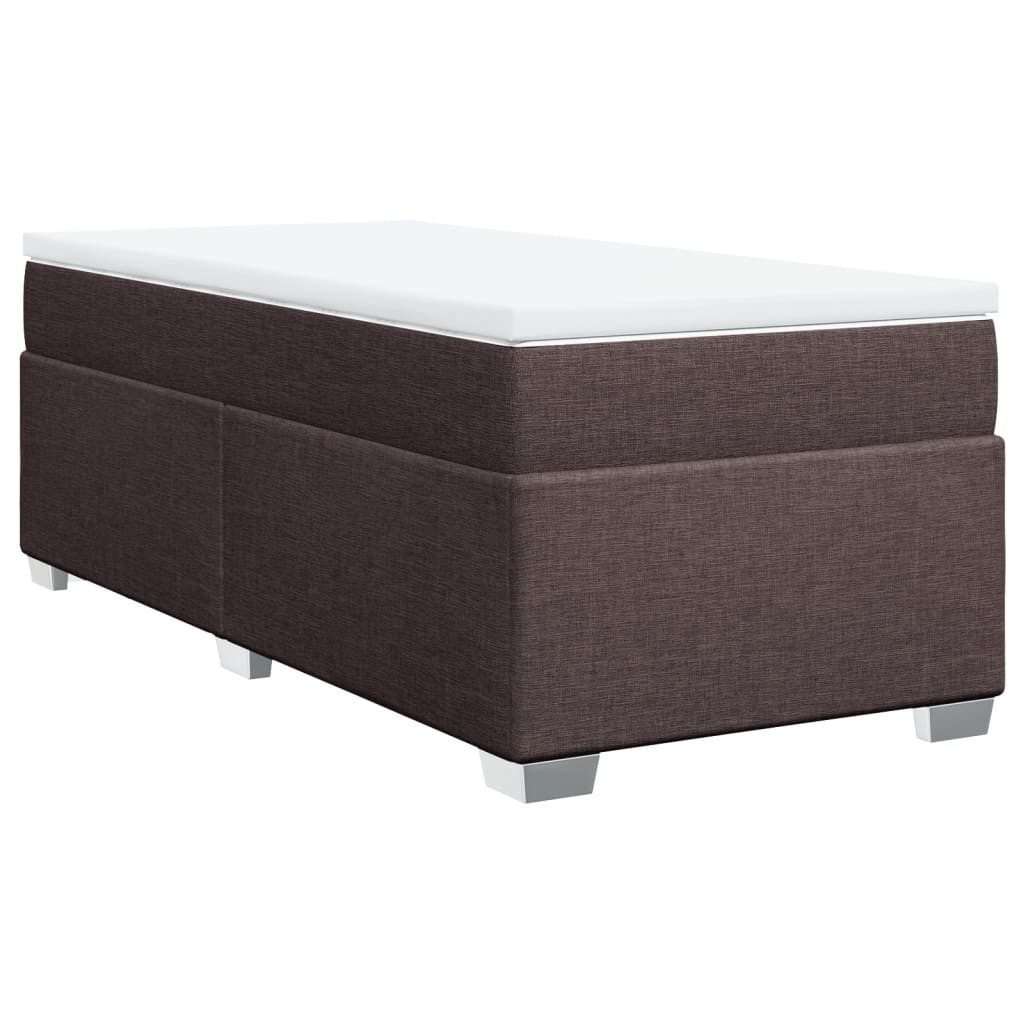 vidaXL Bett Boxspringbett mit Matratze Dunkelbraun günstig online kaufen
