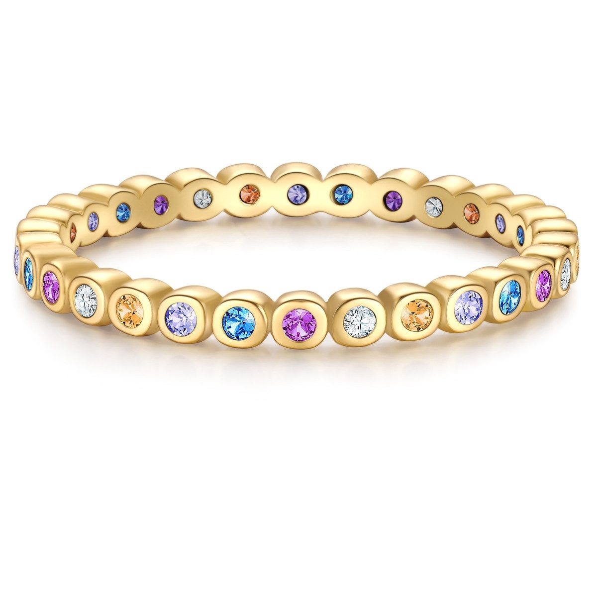 Silberring gelbgold