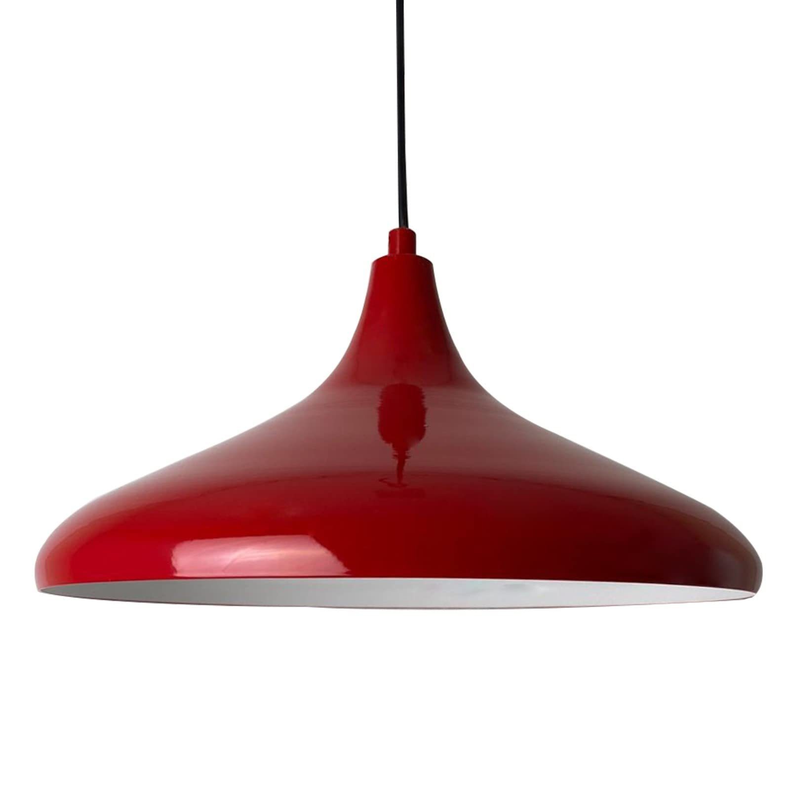 Bamyum Pendelleuchte Bamyum Pendelleuchte Durchmesser 35 cm E27 Metall Moderne Lampe, ohne Leuchtmittel Rot