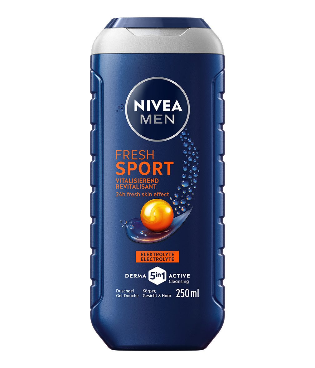 Nivea Men Duschpflege Pflegedusche Fresh Sport 6 x 250ml, 6-tlg.