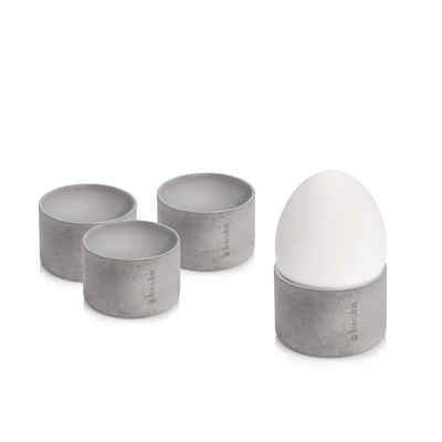 beske Eierbecher aus Beton - 4 er Set! Unterschiedliche Größen und Farben., Minimalistisches Eierbecherset