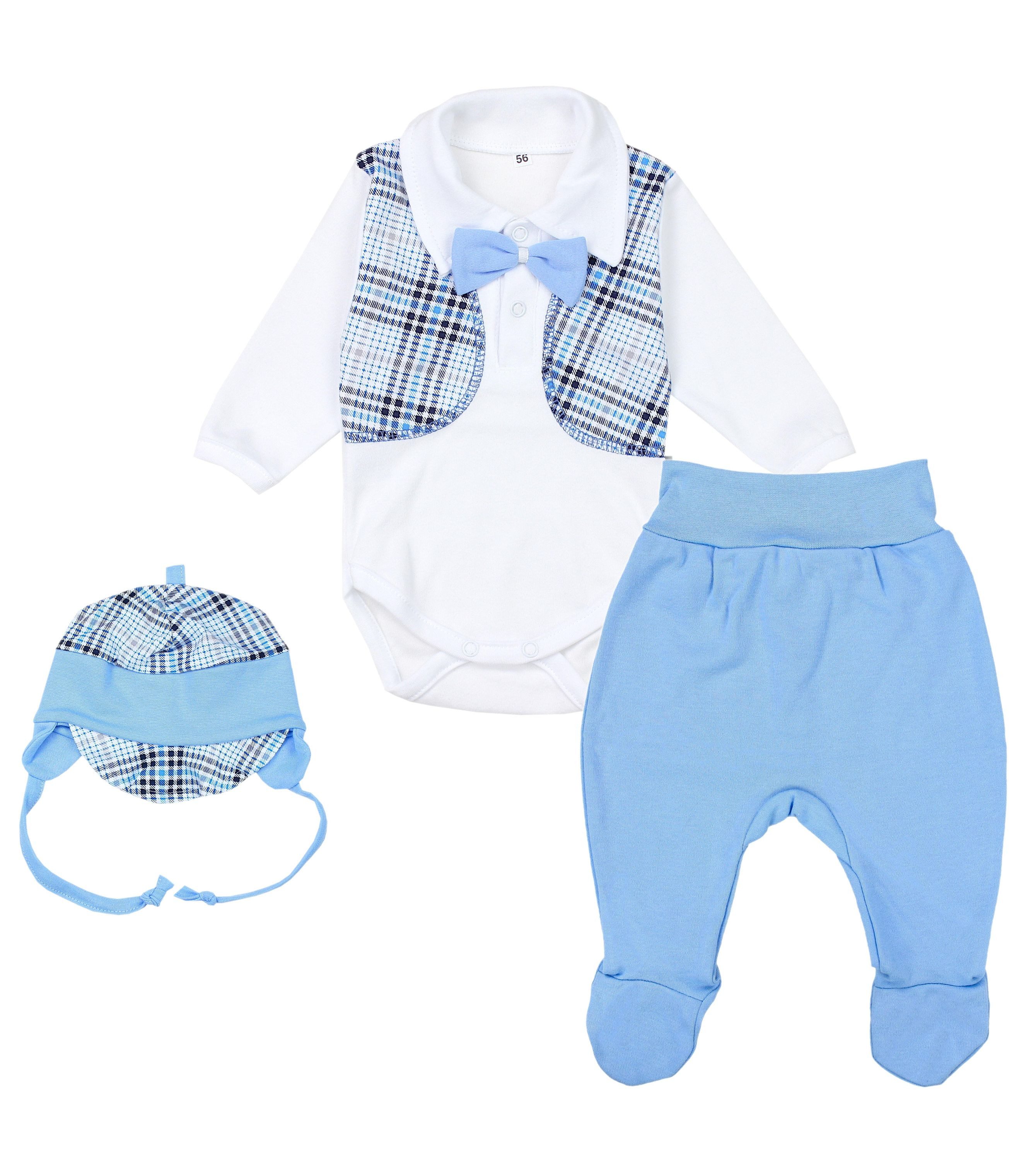 TupTam Langarmbody Baby Kleidung Set Body Strampelhose Mütze Bekleidungsset