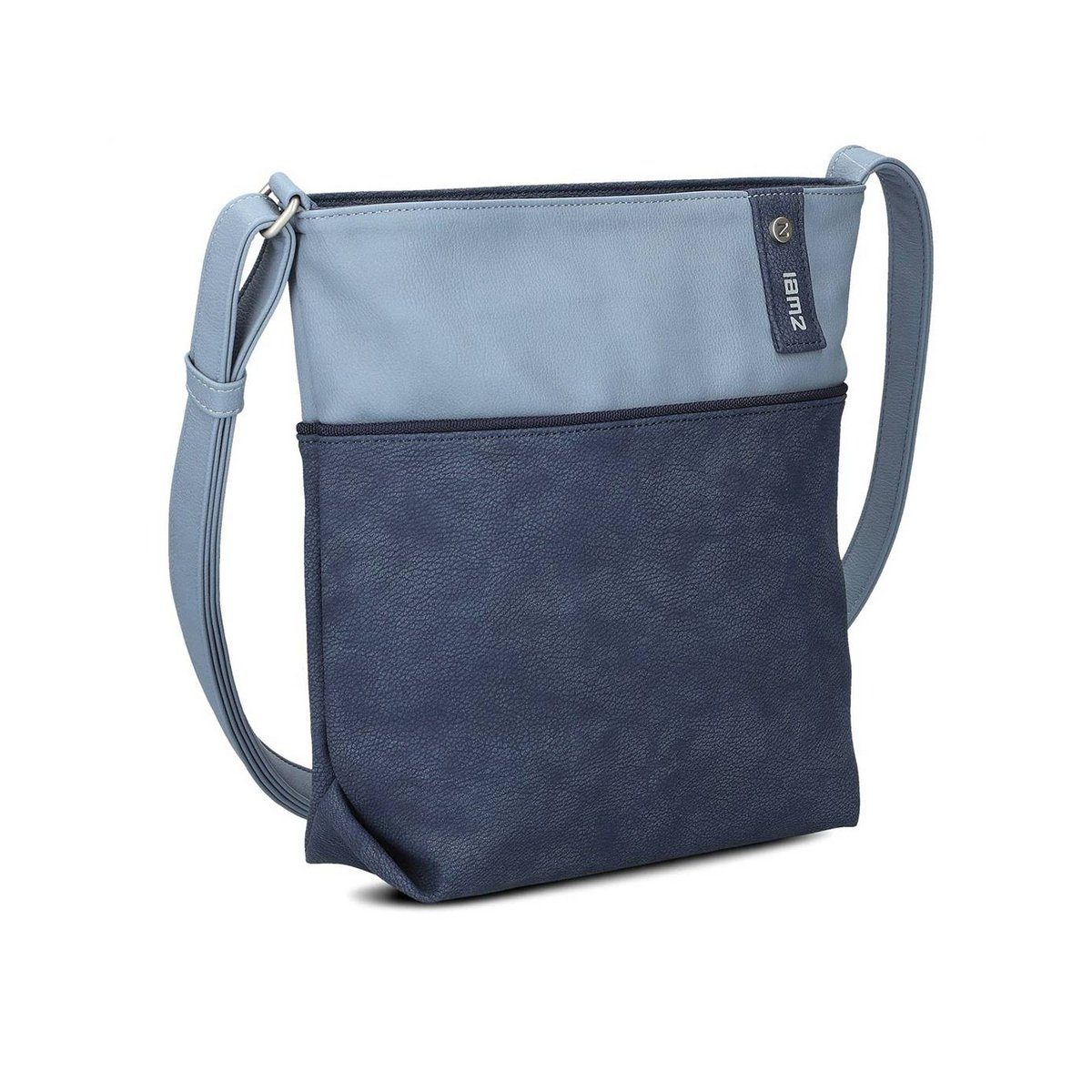 blau Handtasche nubuk-blue (1-tlg) Zwei