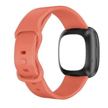 CoolGadget Smartwatch-Armband Fitnessarmband aus TPU / Silikon, für Fitbit Versa 3 / 4 Sport Uhrenarmband Fitness Band Unisex Größe L