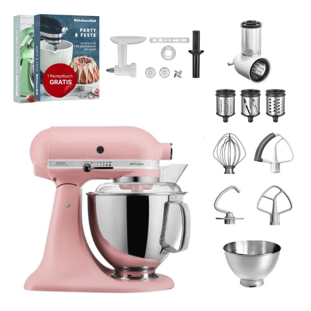 KitchenAid Küchenmaschine KitchenAid 4,8 L 5KSM175 Artisan Küchenmaschine Allrounderset