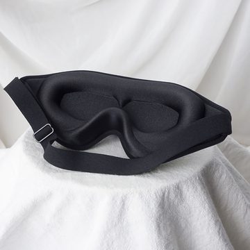 Mrichbez Augenbinde 3D Schlafmaske für Herren und Frauen, 1-tlg., Schlafbrille aus Seide für Reisen, Nickerchen, Verbesserte Total Licht blockierendes Augenmaske