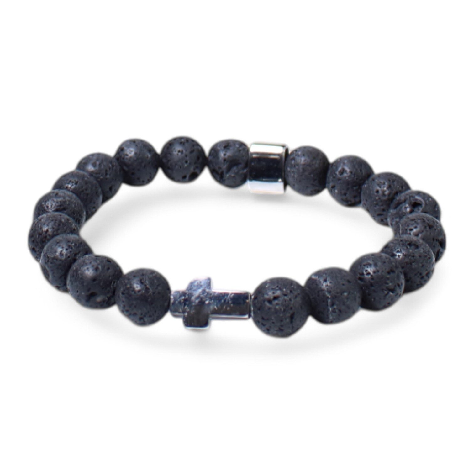 FRONHOFER Perlenarmband 19361, elastisches Herren Armband mit Lavasteinperl günstig online kaufen