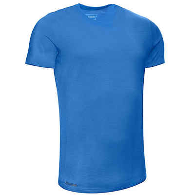 Kaipara - Merino Sportswear Rundhalsshirt Merino Shirt Herren Kurzarm Slimfit 200 (1-tlg) aus reiner Merinowolle Made in Germany
