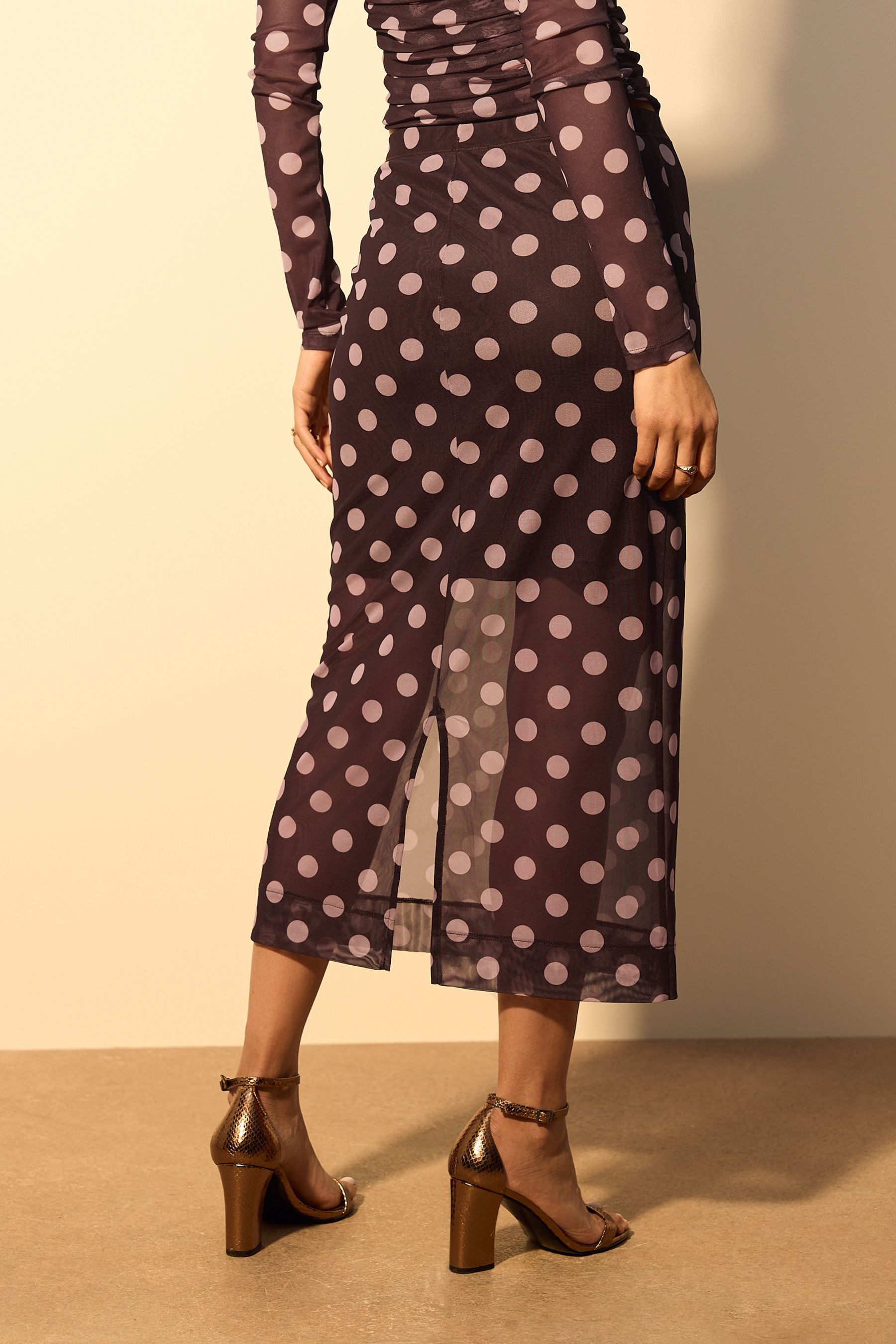 Next Midirock Midi-Bleistiftrock mit Mesh (1-tlg) günstig online kaufen