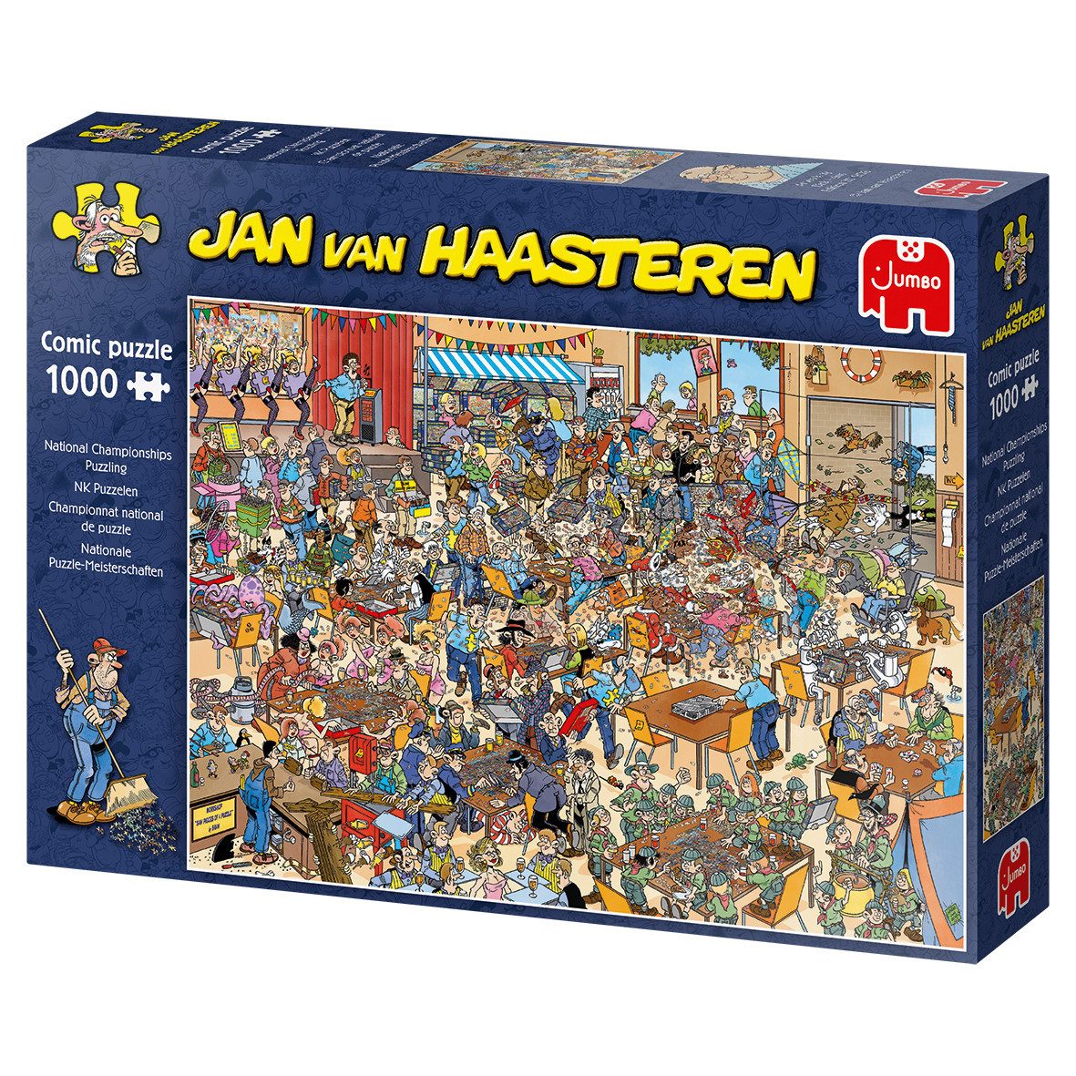 Jan van Haasteren Puzzle Jan van Haasteren Nationale Puzzle-Meisterschaften 1000 Teile Puzzle, 1000 Puzzleteile, Made in Europe