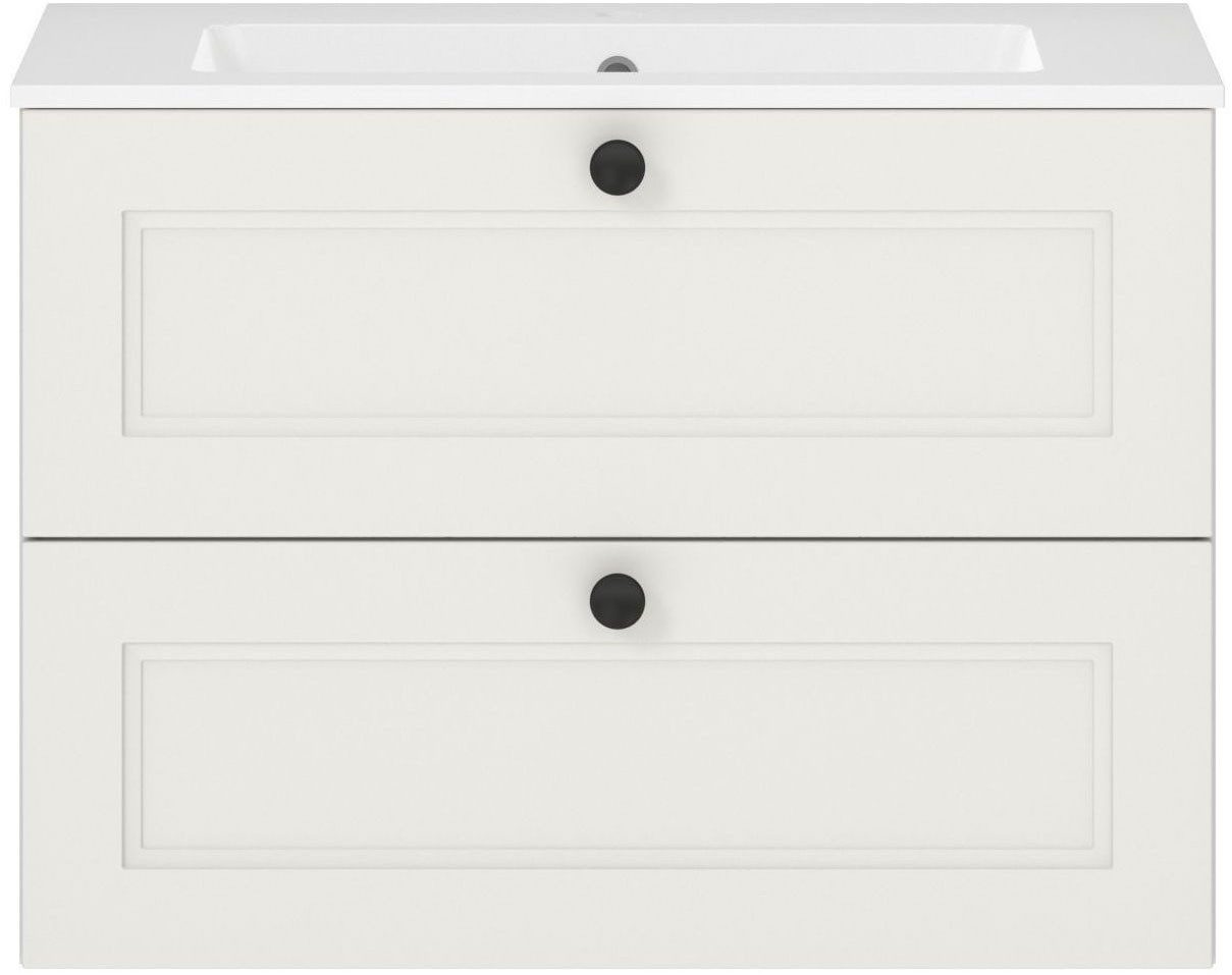 nobilia® Badmöbel-Set Cascada, (Set, 1-St., Waschtisch mit Waschbecken), vormontiert, mit Soft-Close, in vier Breiten