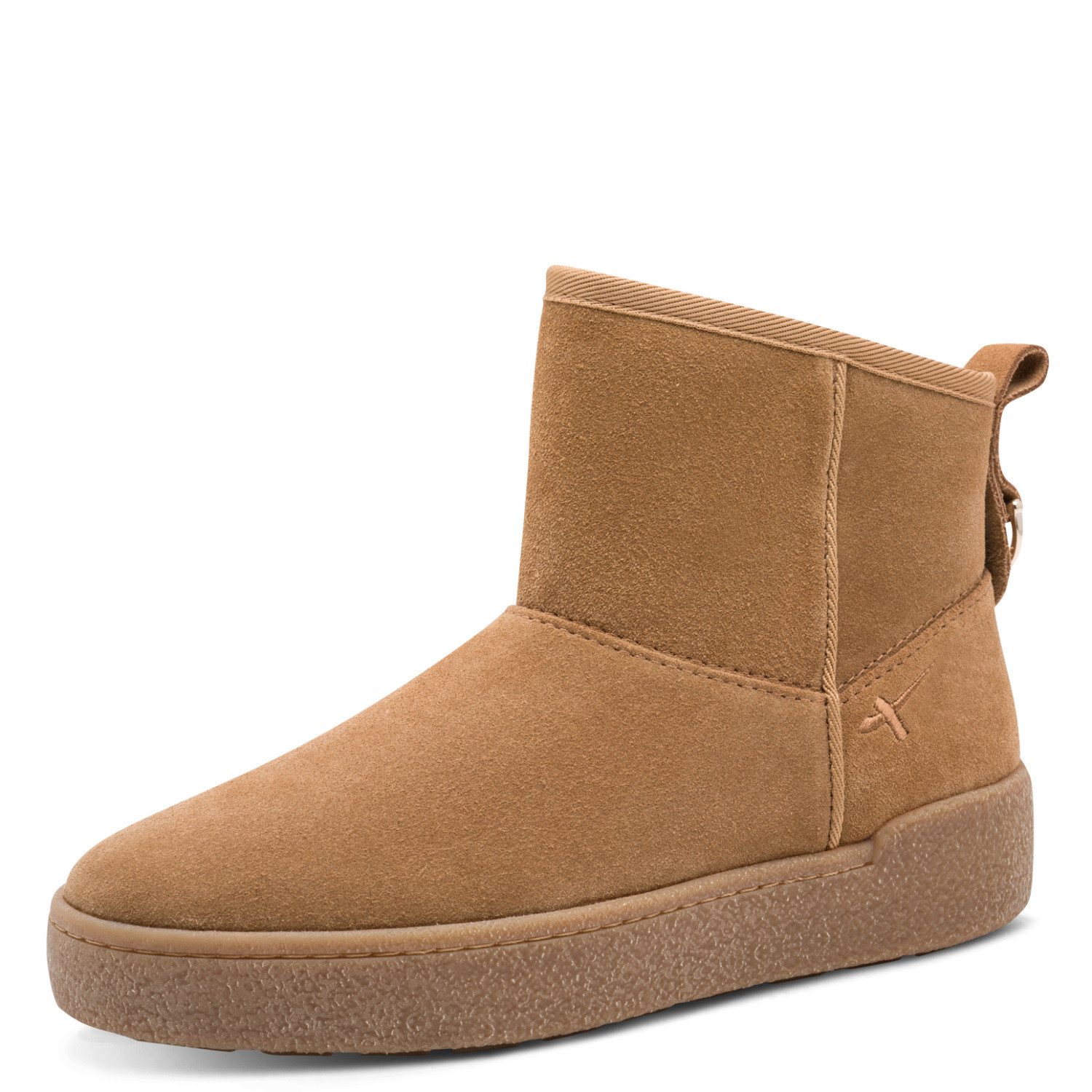 Tamaris Winterboots Plateau, Winterstiefelette mit Ziernähten und Logostickerei