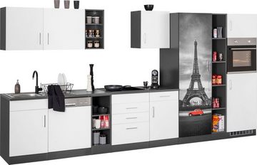 HELD MÖBEL Küchenzeile Paris, ohne E-Geräte, Breite 400 cm