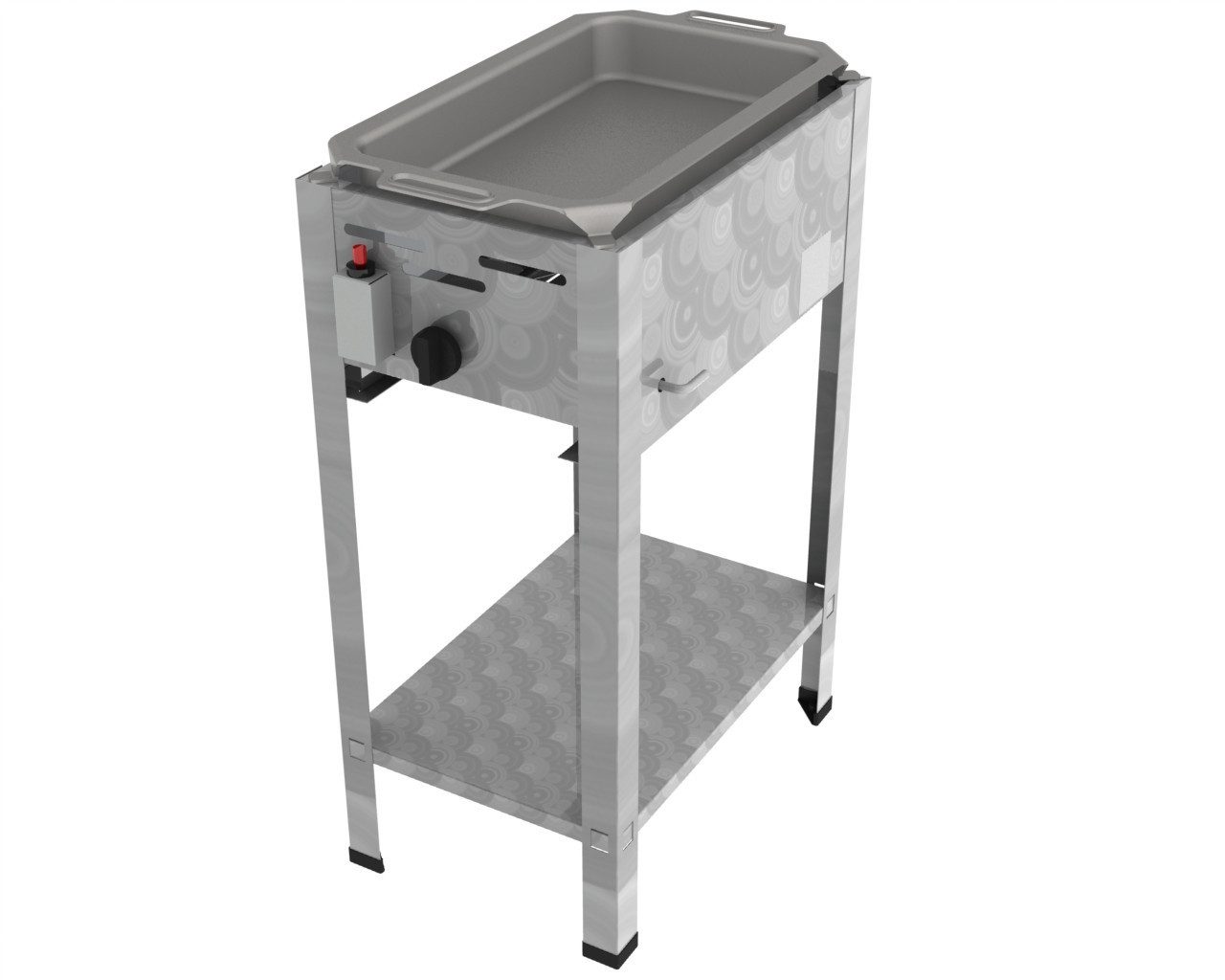 ChattenGlut Gasgrill ChattenGlut Gastrobräter 3,6kW mit Edelstahlpfanne, BxTxH: 340x530x800 cm
