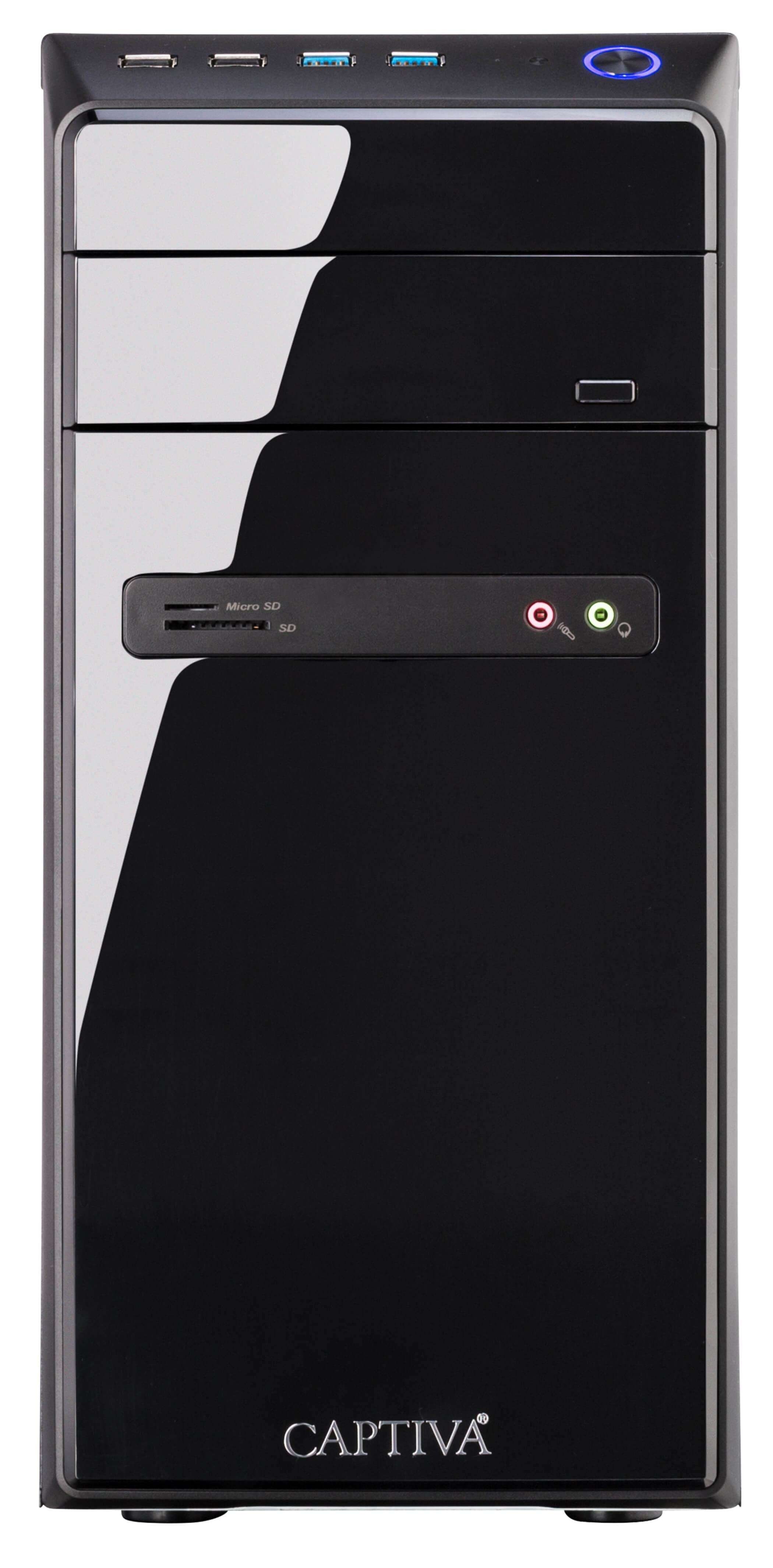 CAPTIVA Power Starter I66-432 Business-PC (Intel® Core i3 10100, -, 8 GB RAM, 1000 GB HDD, 480 GB SSD, Luftkühlung)