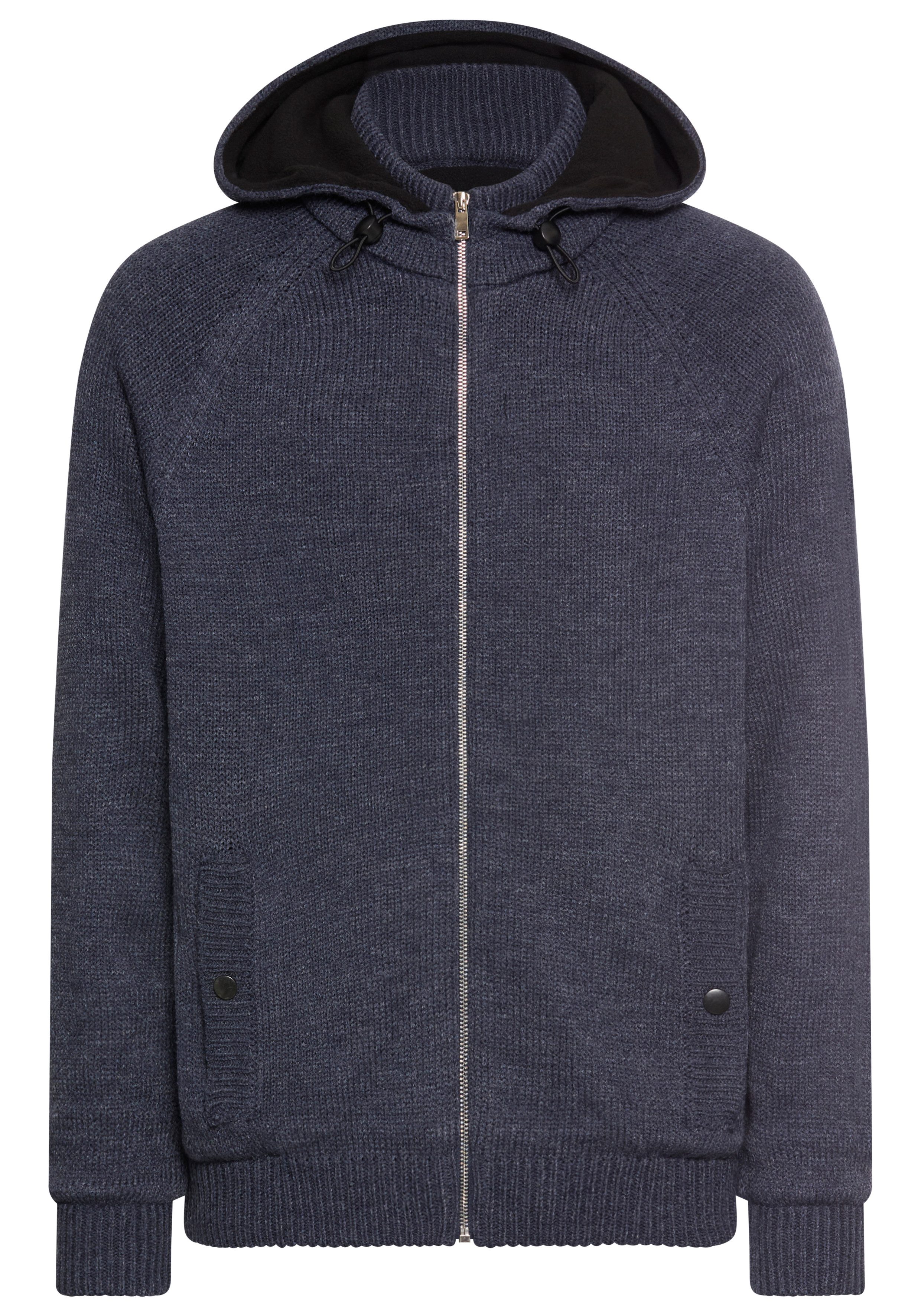 Bruno Banani Kapuzenstrickjacke warm gefüttert