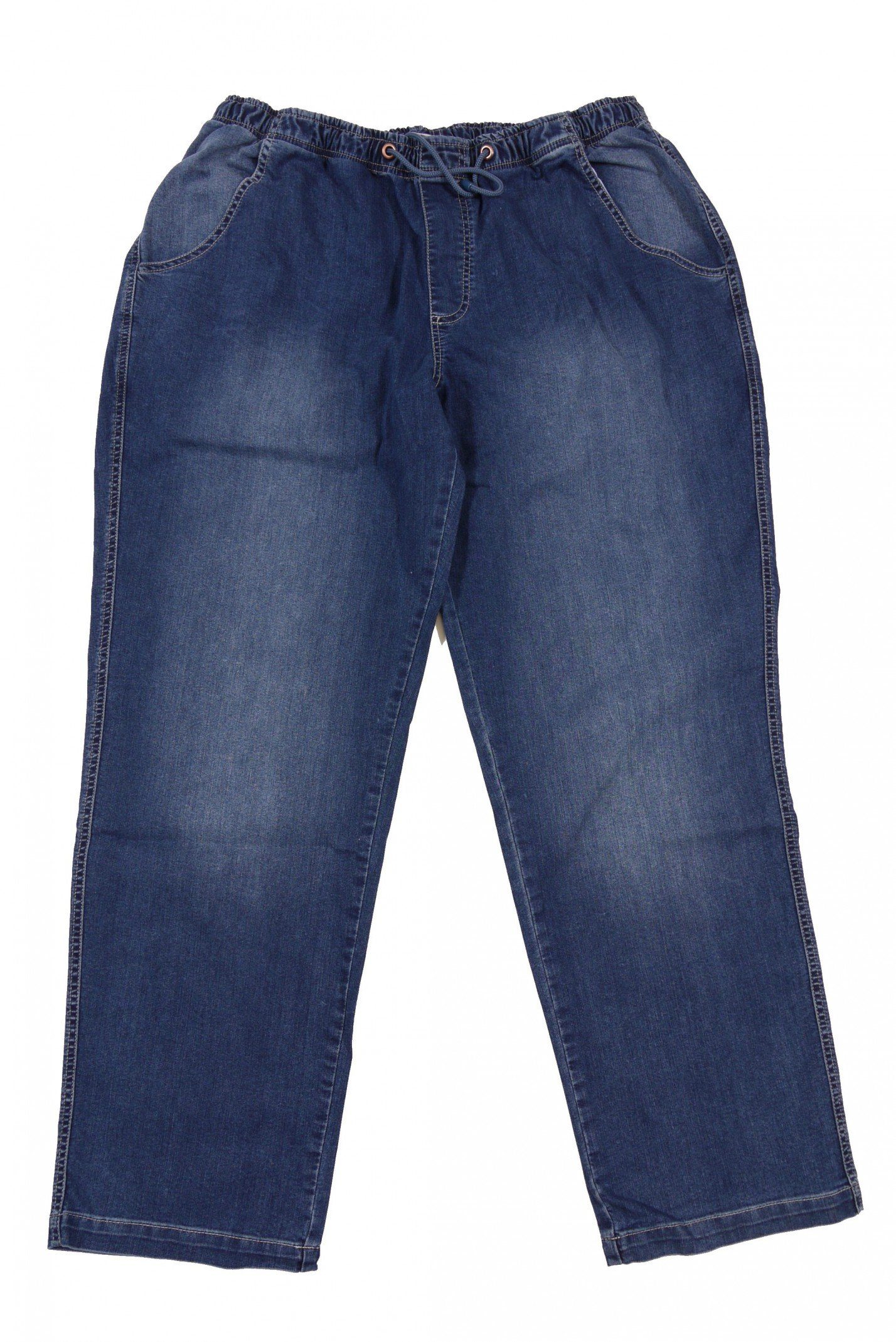 ABRAXAS Schlupfjeans Jeans mit 10XL, in stonewash Gummibund Übergrößen bis