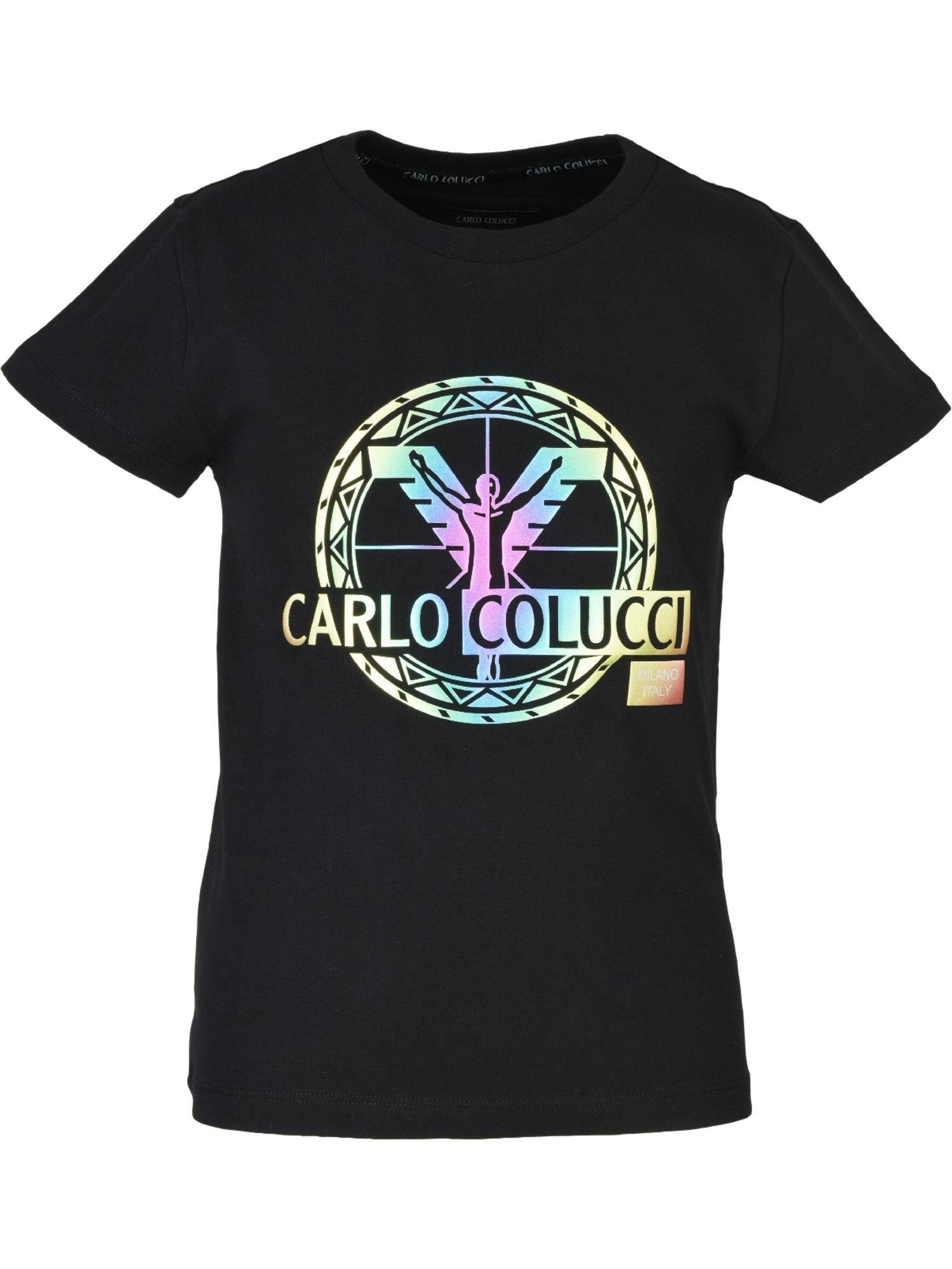 CARLO COLUCCI T-Shirt Canazei Schwarz