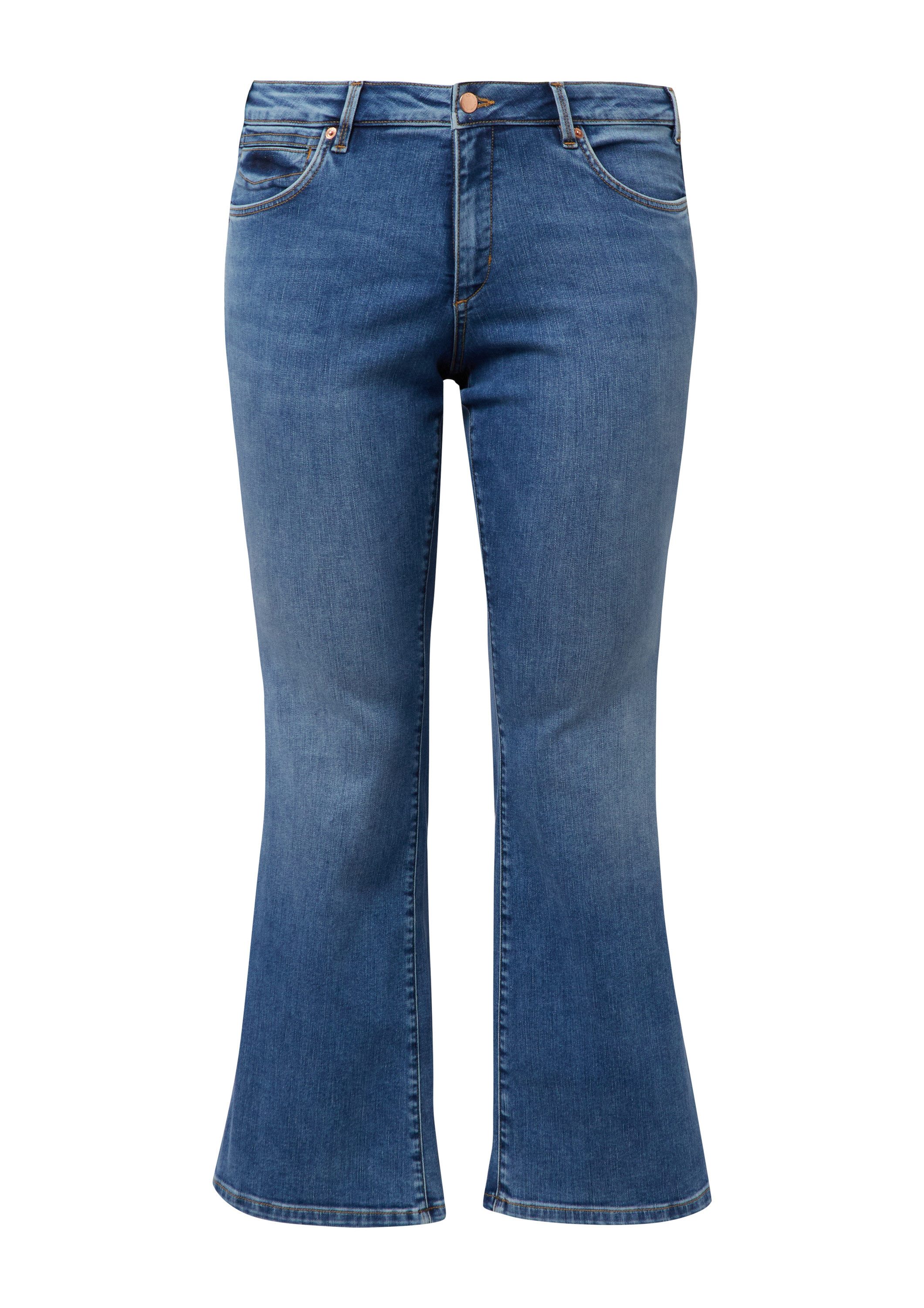 QS Bootcut-Jeans Jeans-Hose Jeans / Slim Fit / Mid Rise / Flared Leg günstig online kaufen