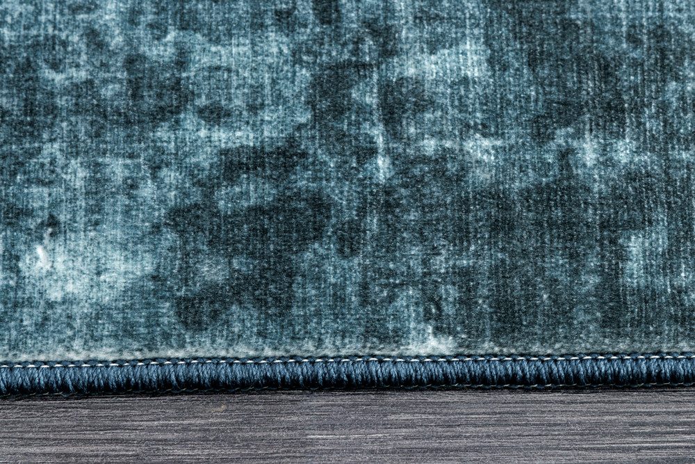 riess-ambiente Designteppich SOFT TOUCH 230x160cm blau · Indoor Kurzflor-Teppich, rechteckig, Höhe: 8 mm, Wohnzimmer · Fußbodenheizung-geeignet · pflegeleicht · – Bild 4 von 5