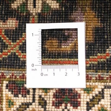 Wollteppich Täbriz 40 Raj Teppich handgeknüpft dunkelblau, morgenland, rechteckig, Höhe: 7 mm, handgeknüpft