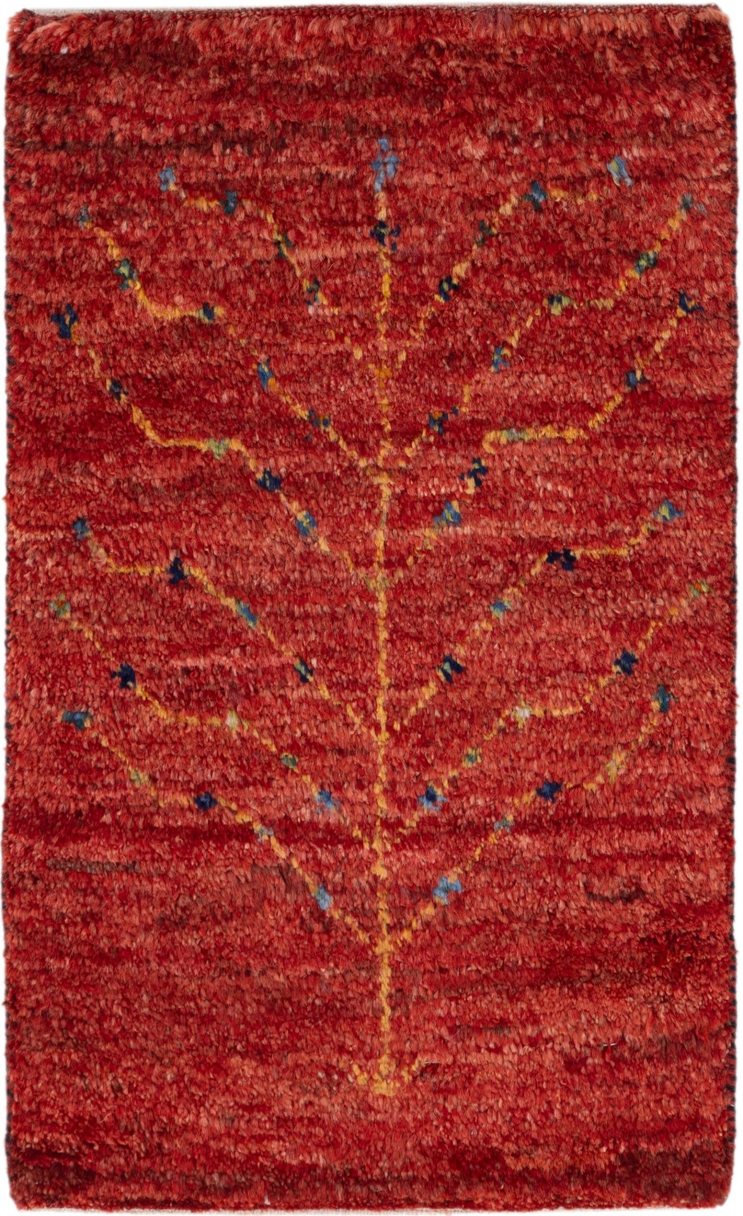 Orientteppich Perser Gabbeh Kashkuli 41x59 Handgeknüpfter Moderner Orientteppich /