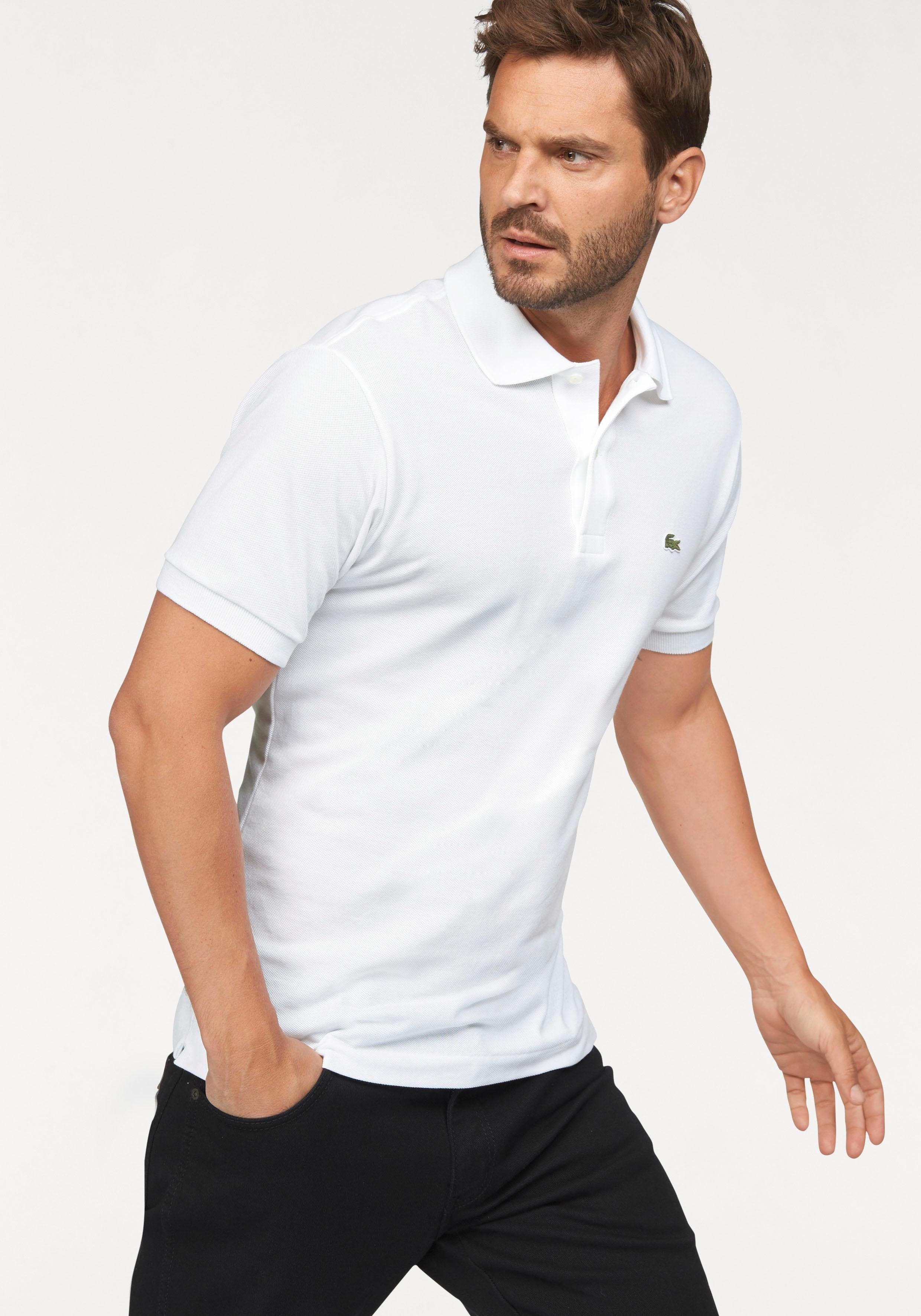 Lacoste Poloshirt (1-tlg) mit Knöpfen in Perlmuttoptik