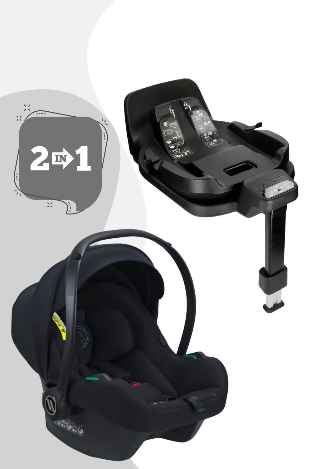 Avionaut Babyschale Cosmo Smart - Babyschale Inkl. IQ Orbit Base