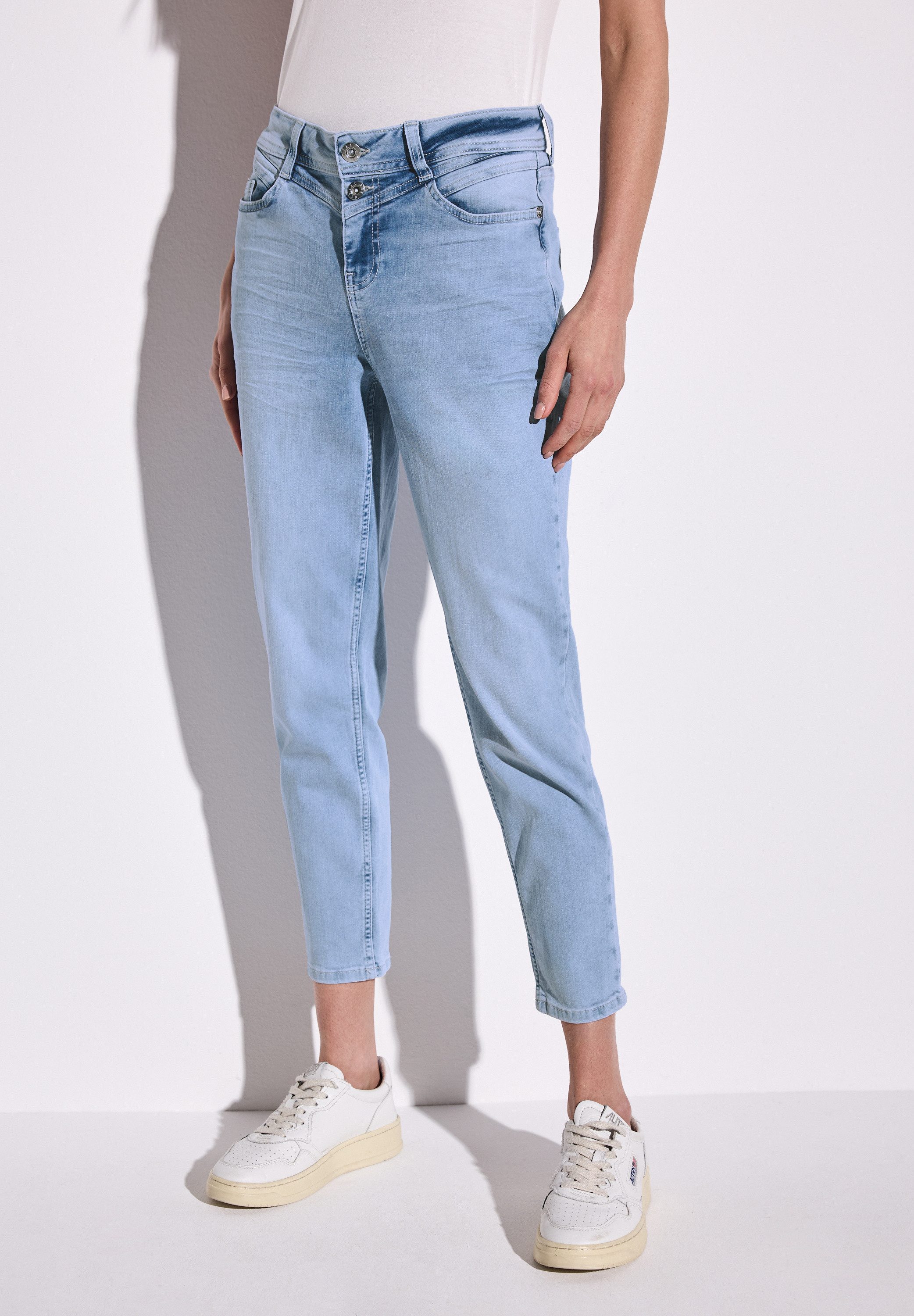 STREET ONE Loose-fit-Jeans, High Waist günstig online kaufen