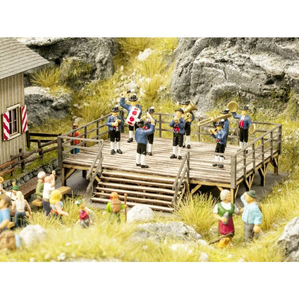 Modelleisenbahn-Gebäude H0 Festbühne mit Blasmusik